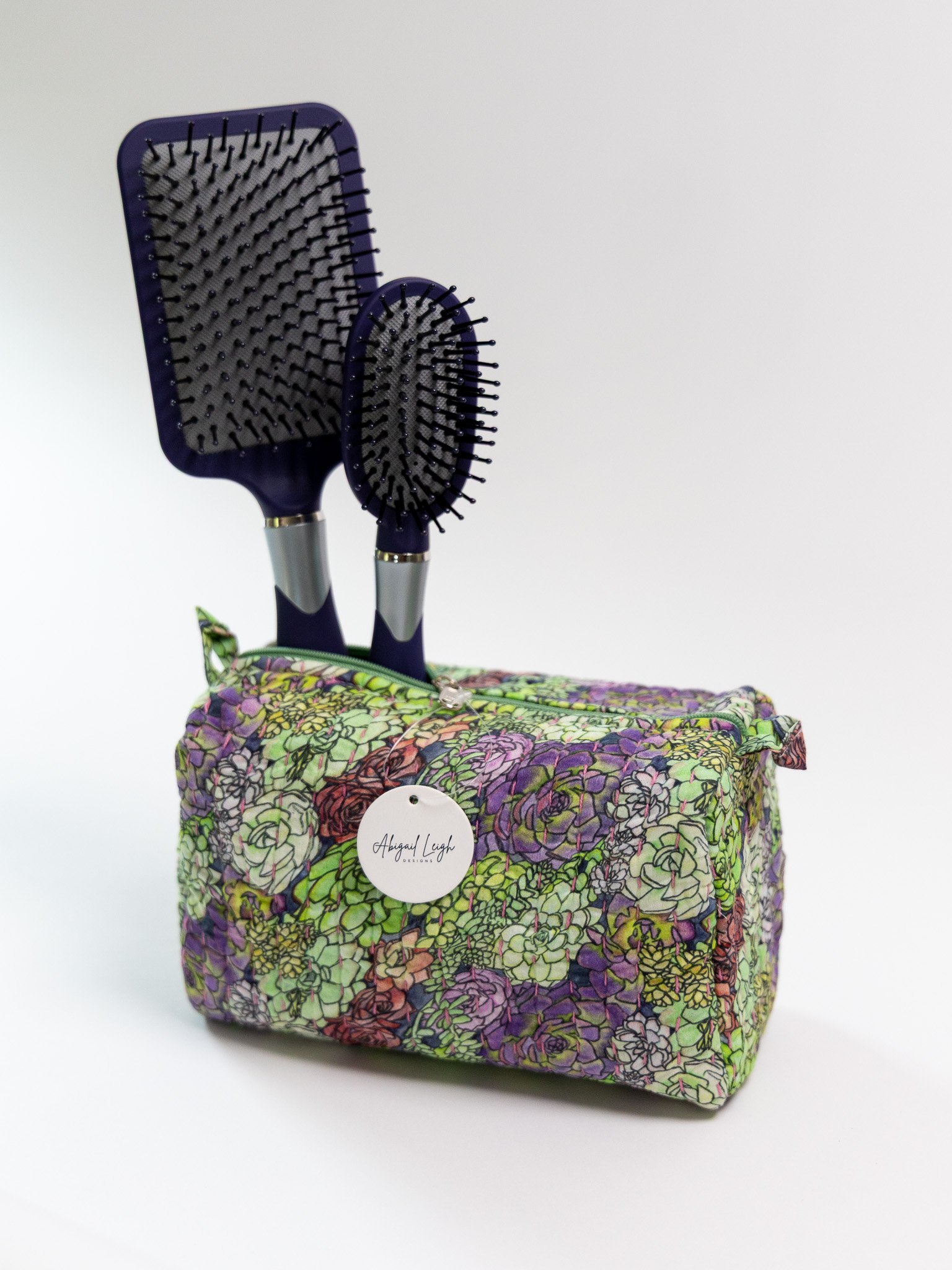 Abigail Leigh Designs Succulent Quilted Pouch.jpg