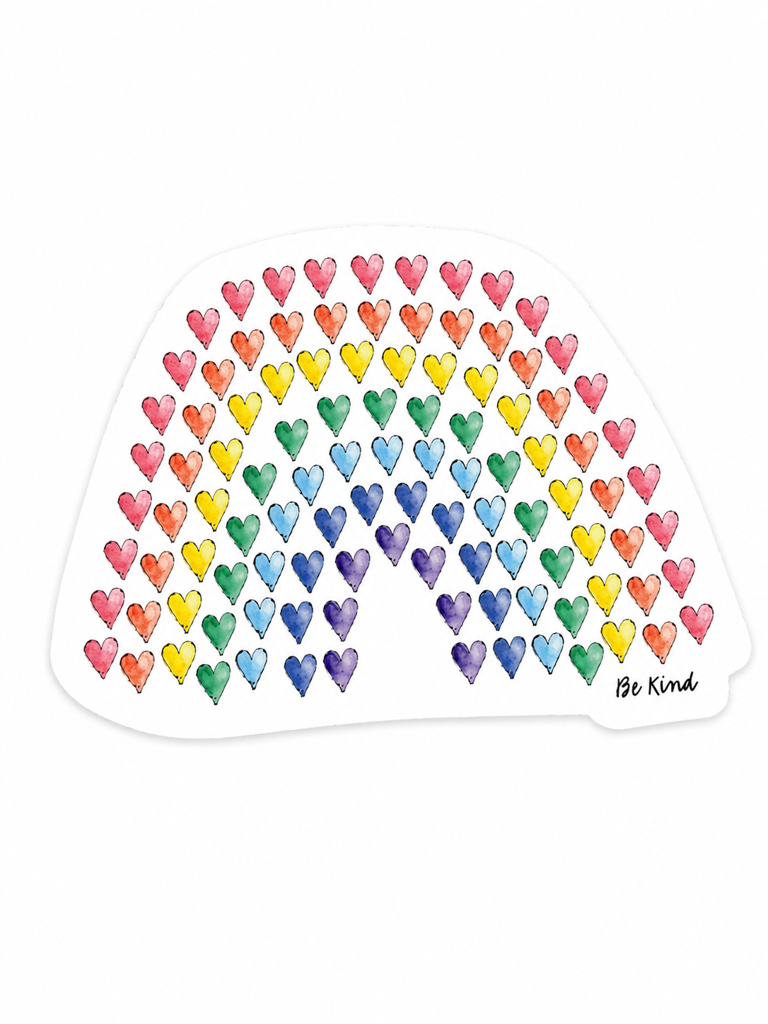 Be Kind Rainbow Sticker