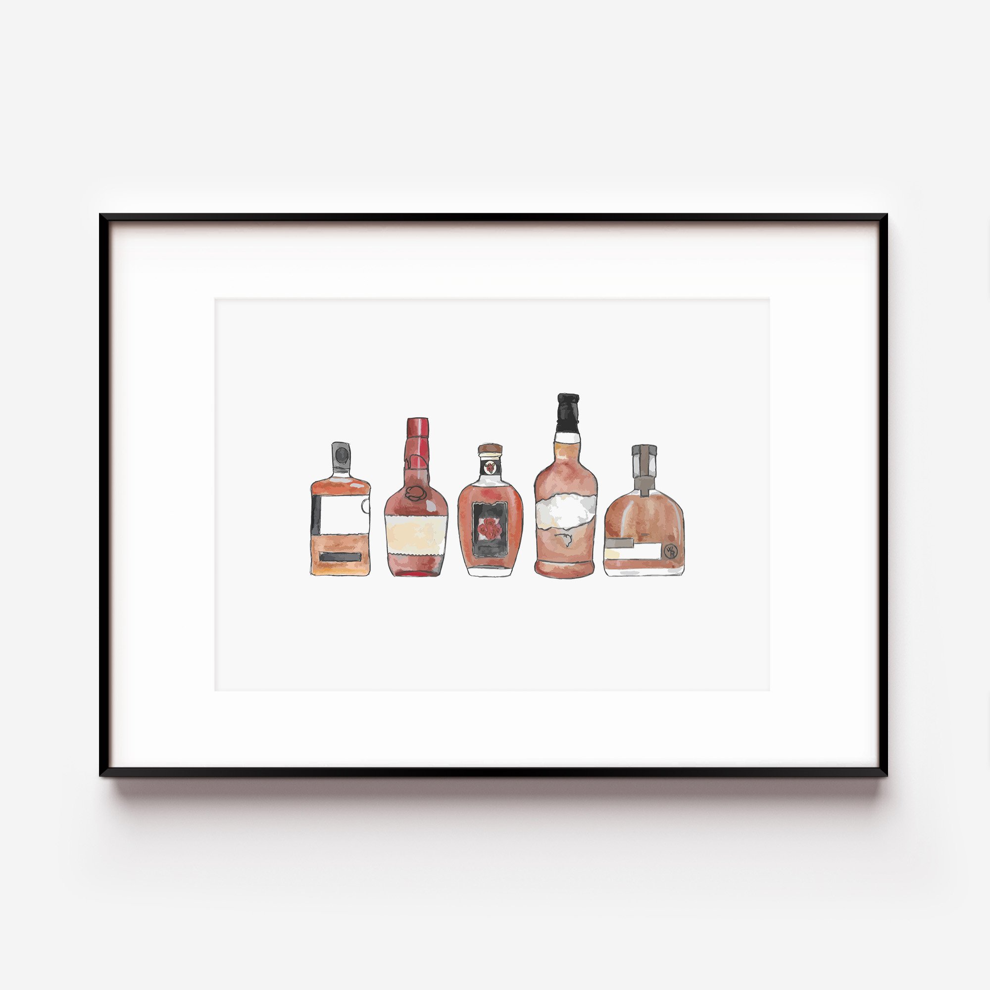 Bourbon Line Up Print