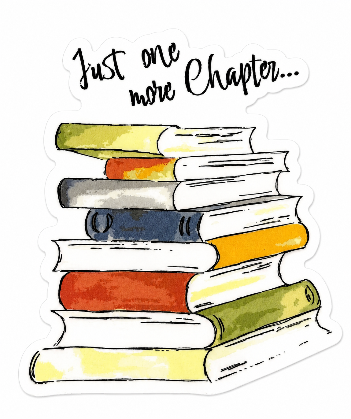 Just One More Chapter Book Sticker