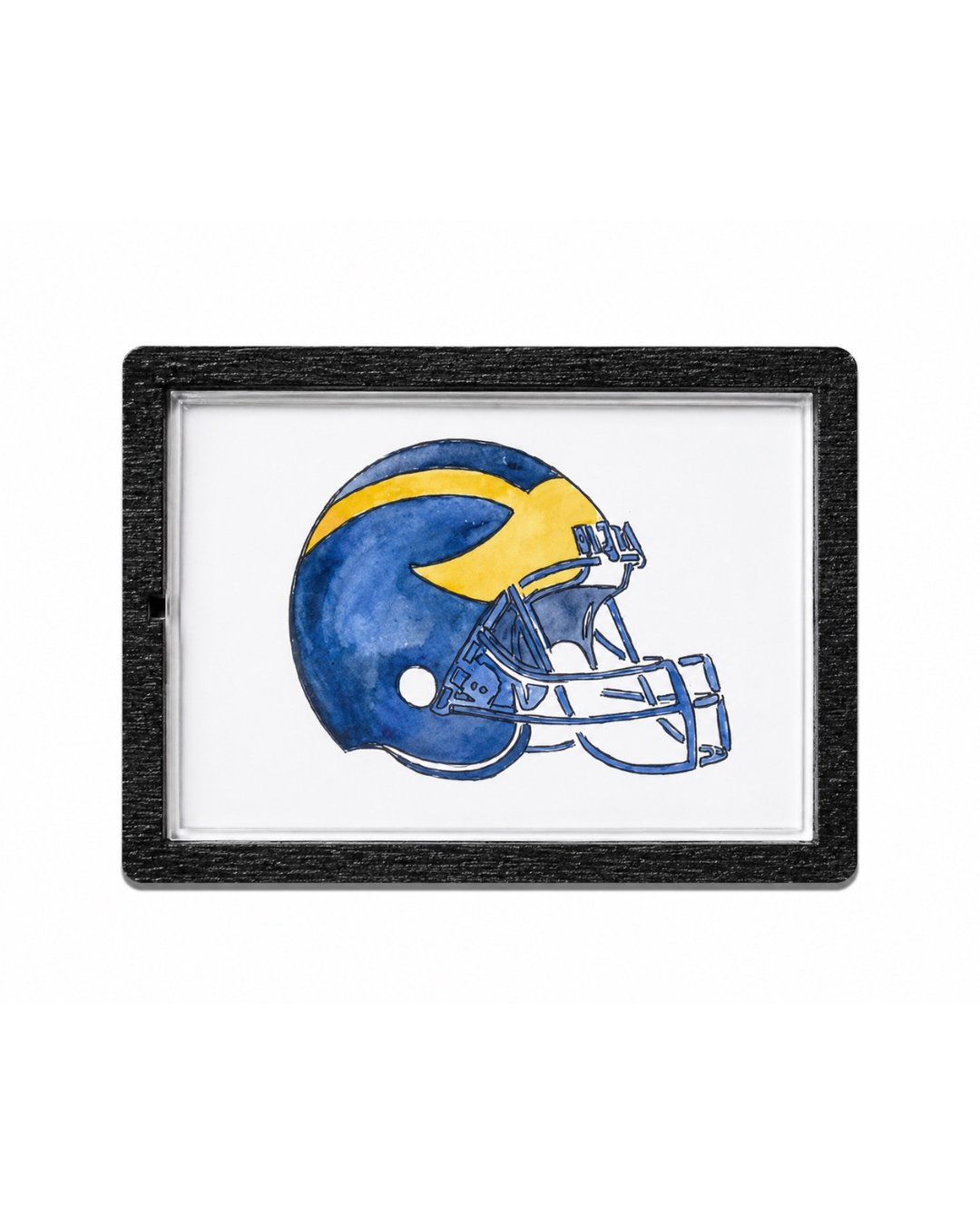 Abigail Leigh Designs Magnet U of M Michigan Helmet.png
