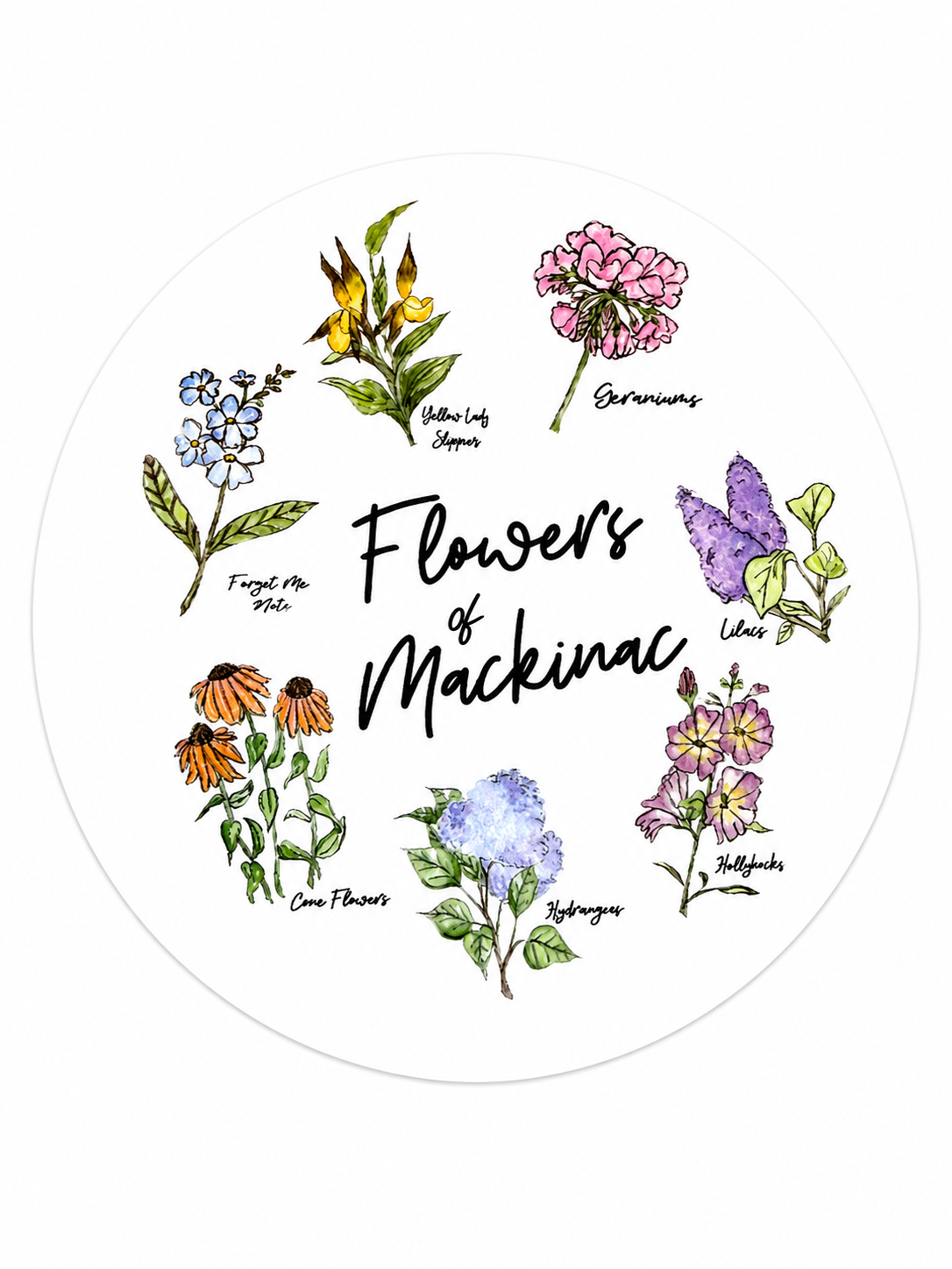 Flowers of Mackinac Sticker
