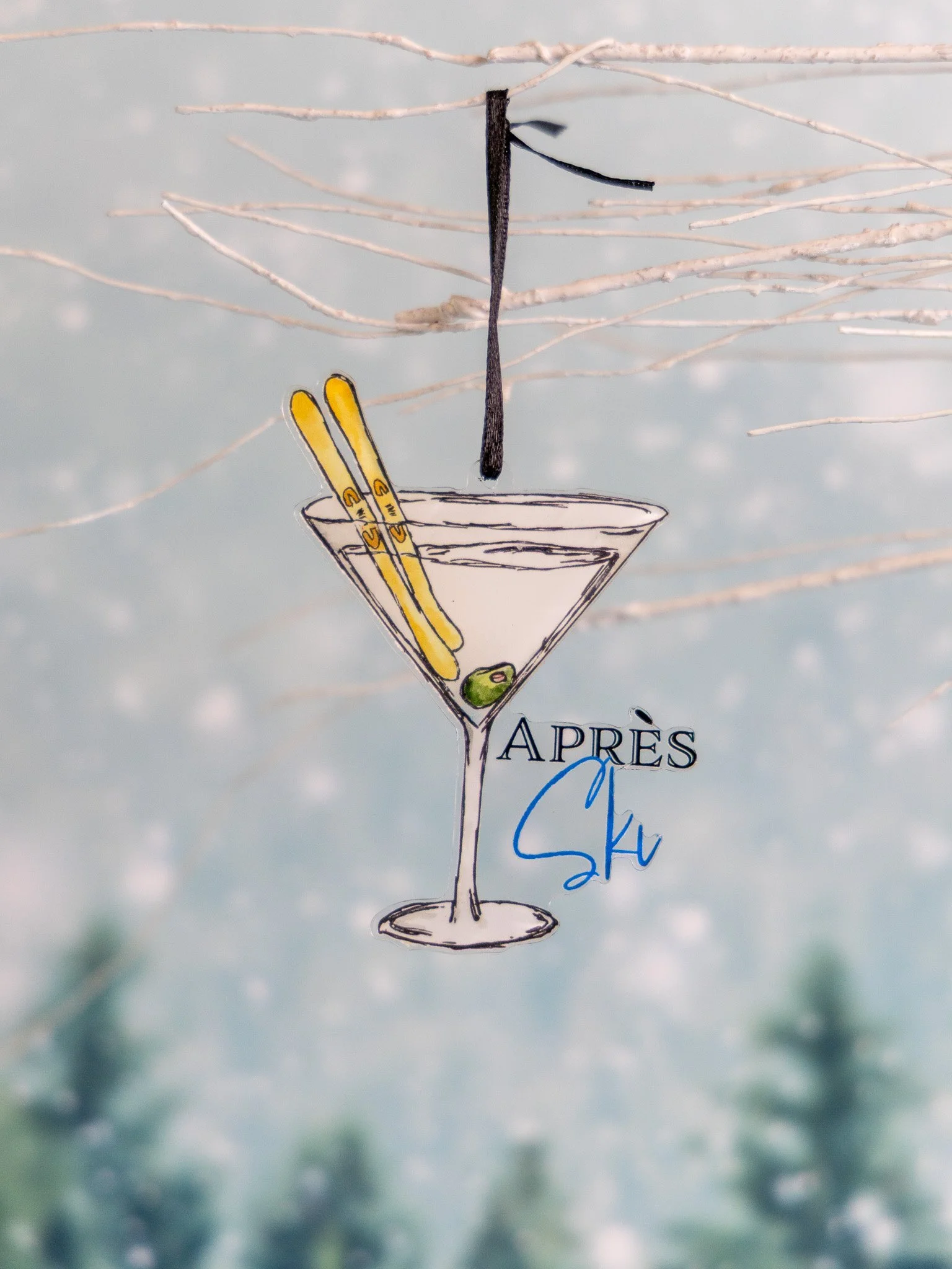 Apres Ski Acrylic Ornament