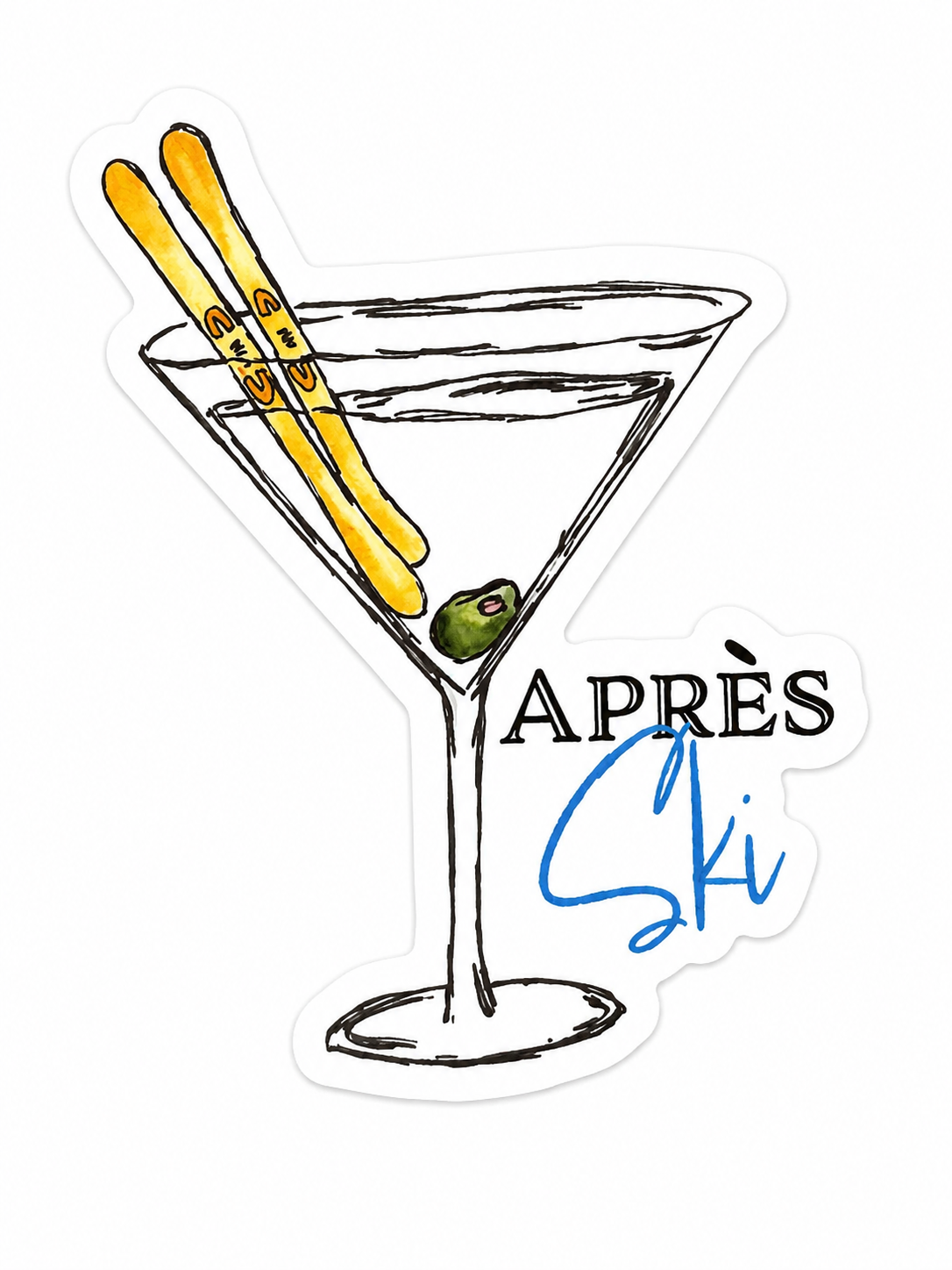 Apres Ski Sticker