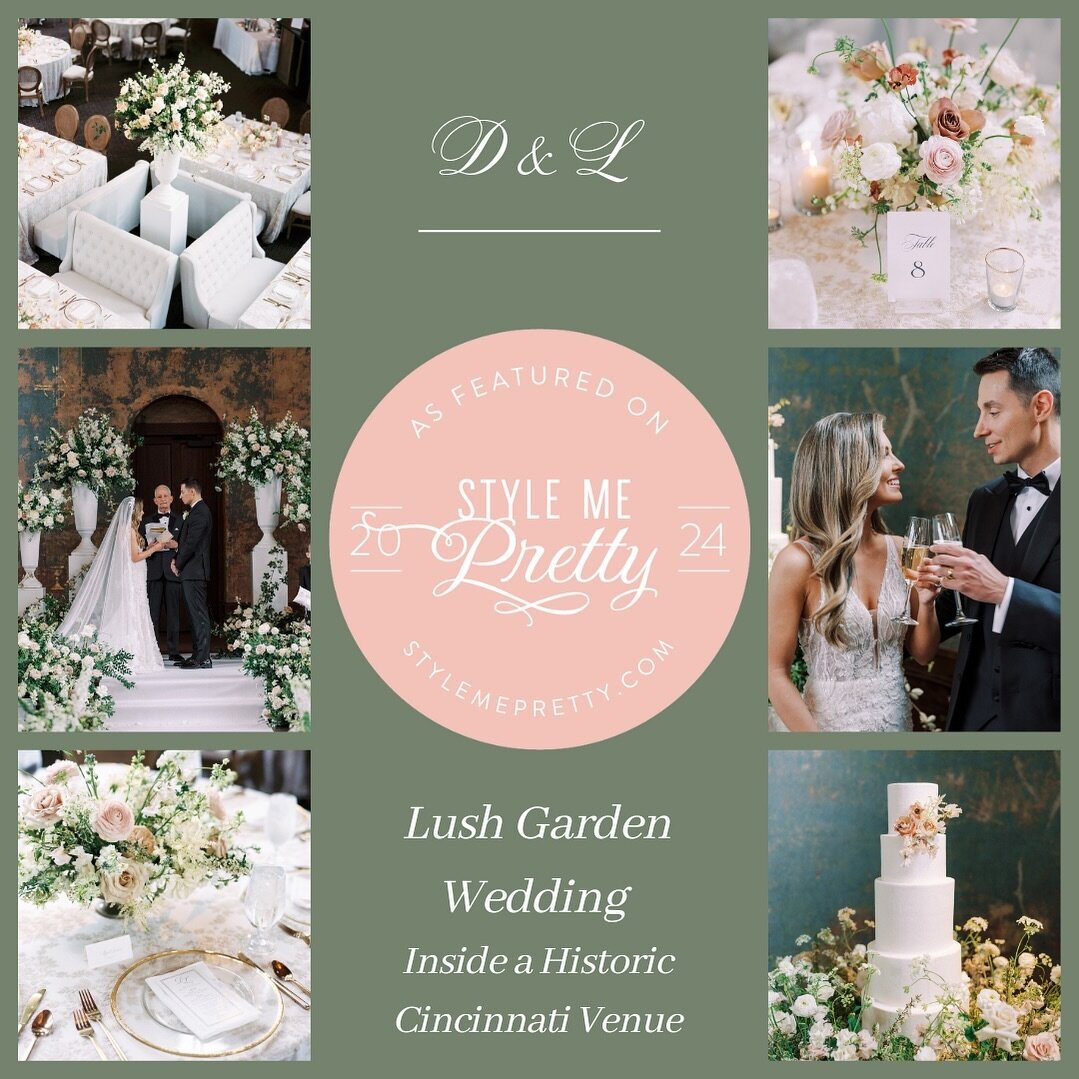 ✨ N E W feature on Style Me Pretty! Find more gorgeous photographs of Darian &amp; Lubo&rsquo;s lush garden wedding in the historical Monastery Event Center. Link in the bio #StyleMePretty

Photography: @laurenleephotography
Floral Design @thebudding