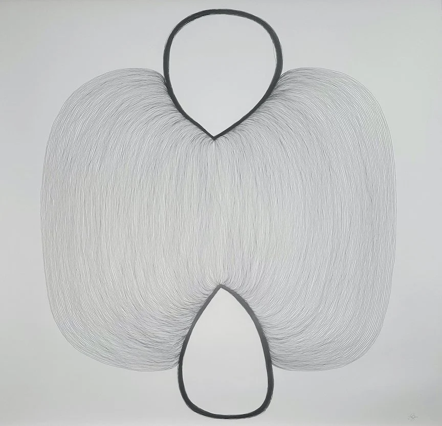 The Space Between Infinity  |  45" x 45"  | graphite on paper
