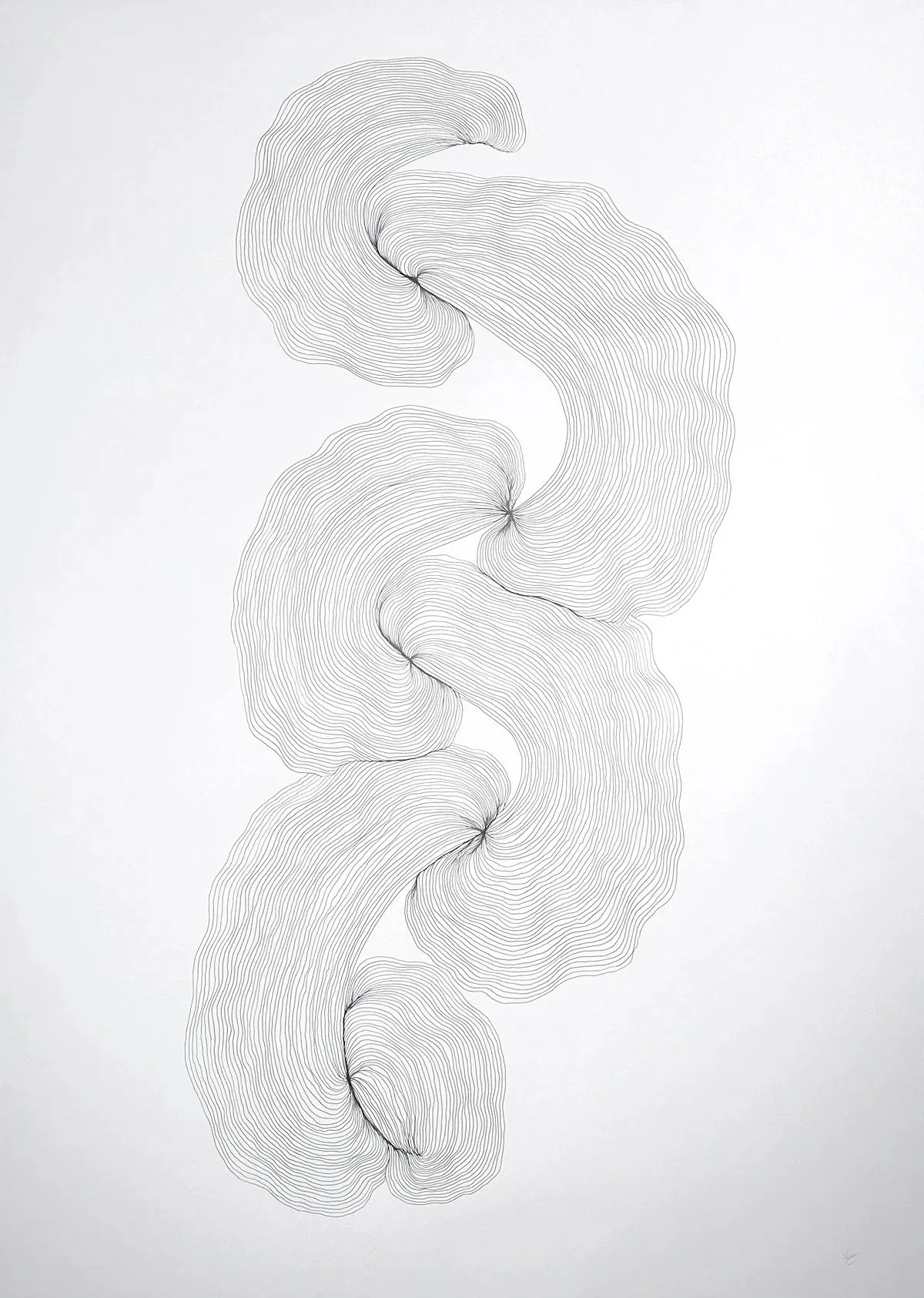 Finished Before It Is Done  | 60" x 44"  |  graphite on paper