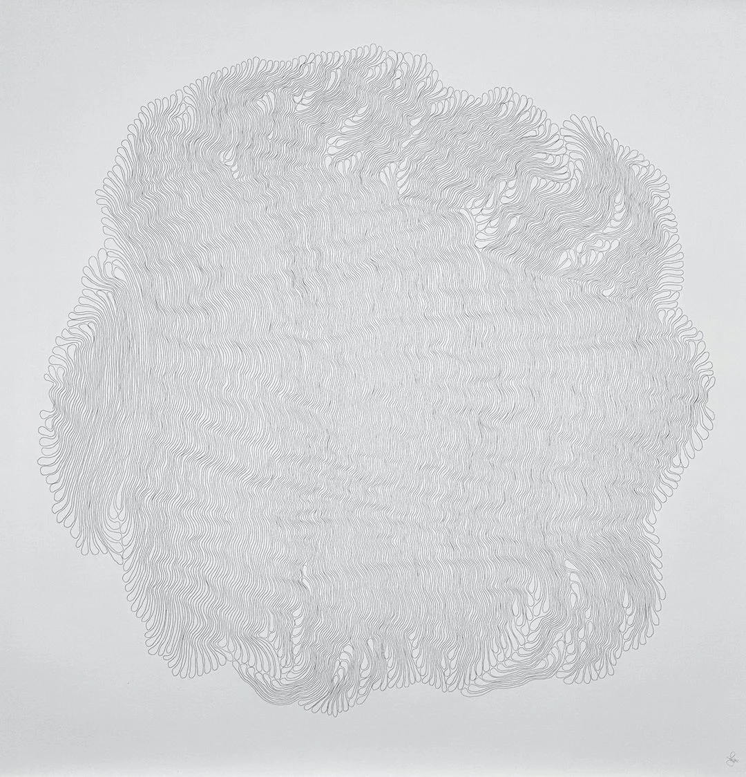 Enter Return  | 50" x 50"  |  graphite on paper