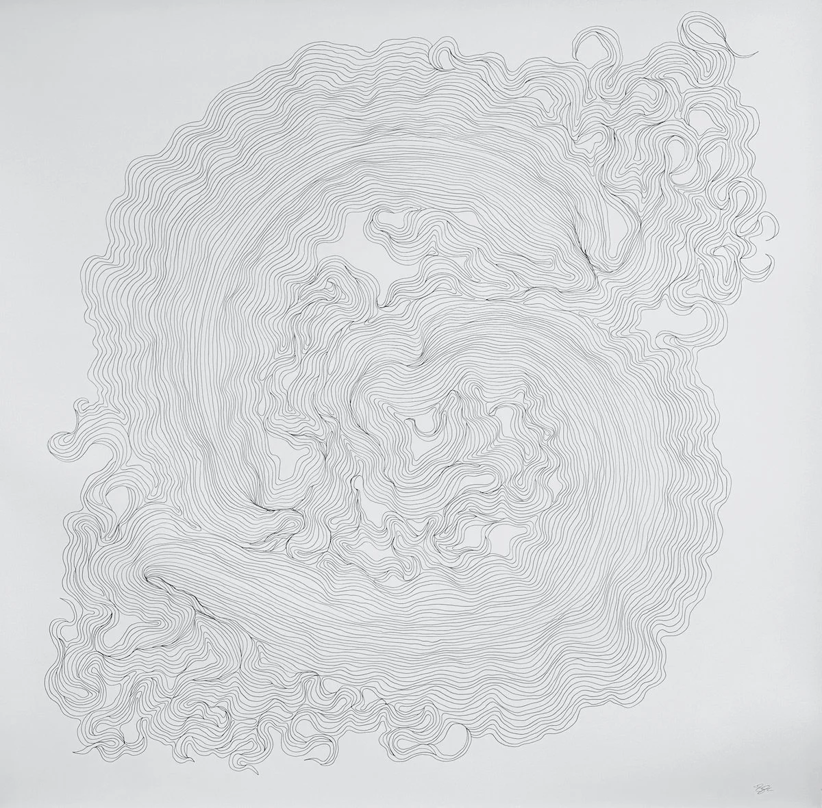 All At Once  | 48" x 48"  |  graphite on paper
