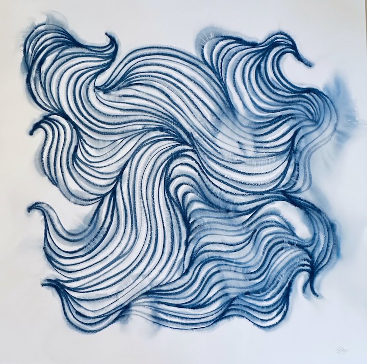 Sights Above | watercolor | 43" x 43"