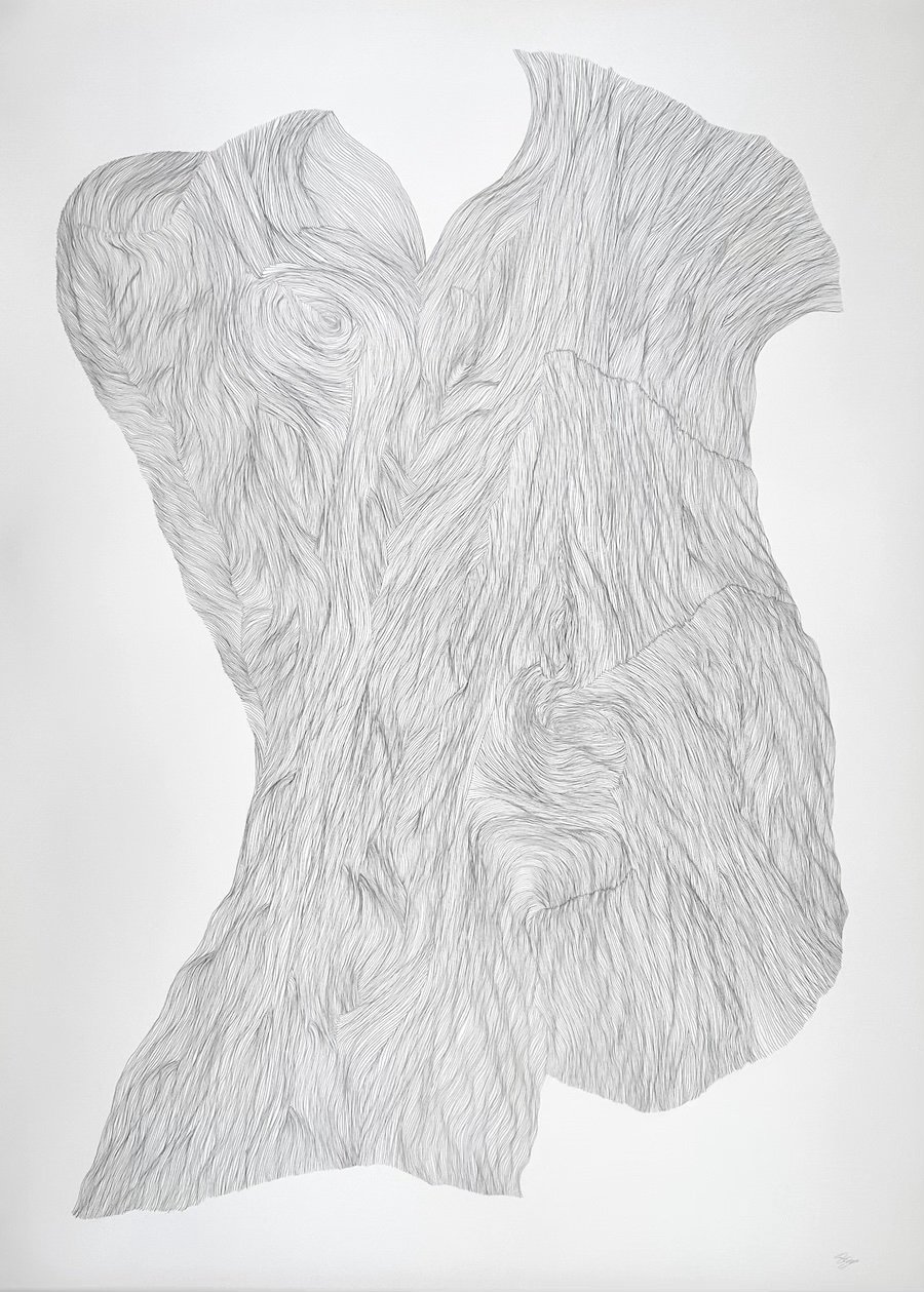 Water Bell  |  64" x 45"  | graphite on paper