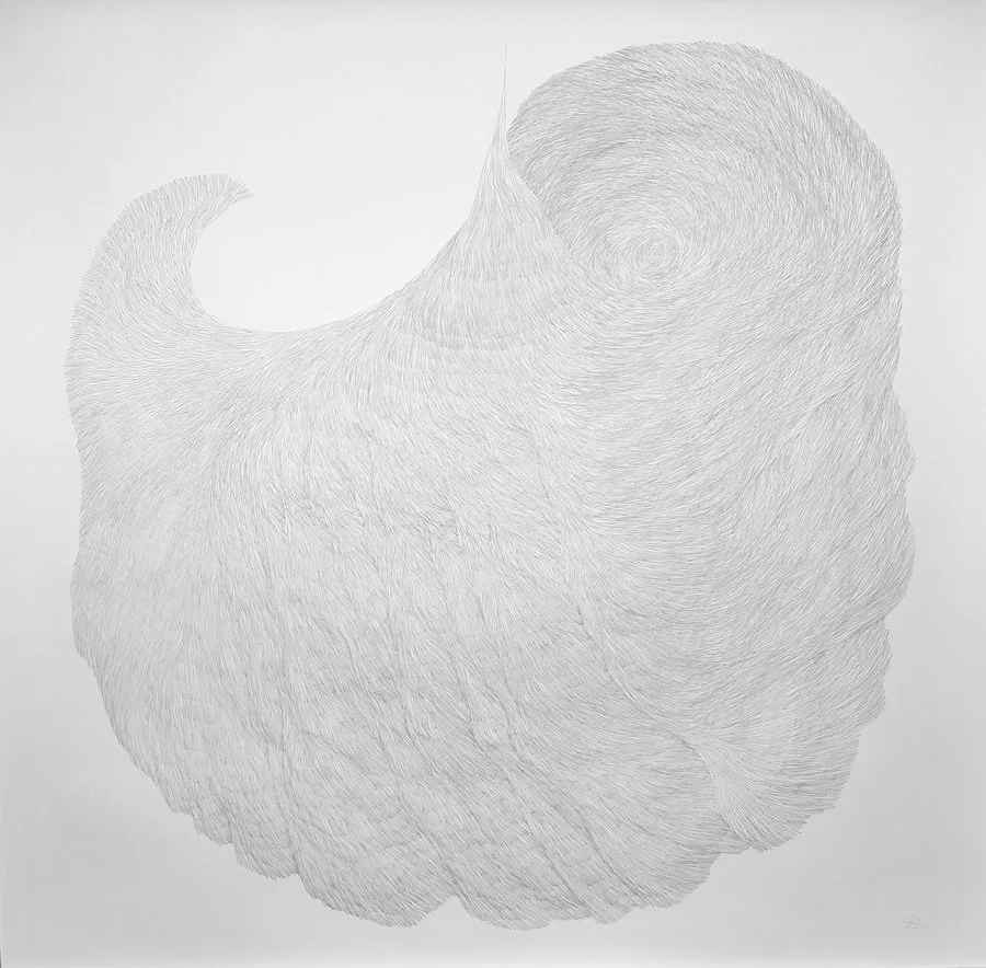 One Two Infinity  |  45" x 45"  | graphite on paper