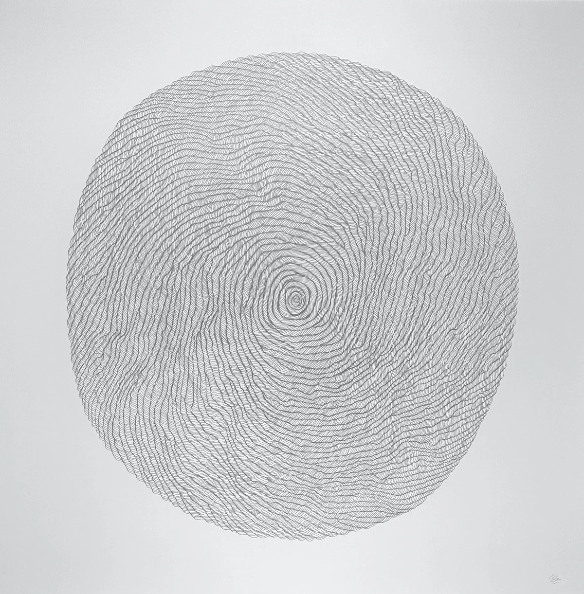 Calendar  | 45" x 45"  |  graphite on paper