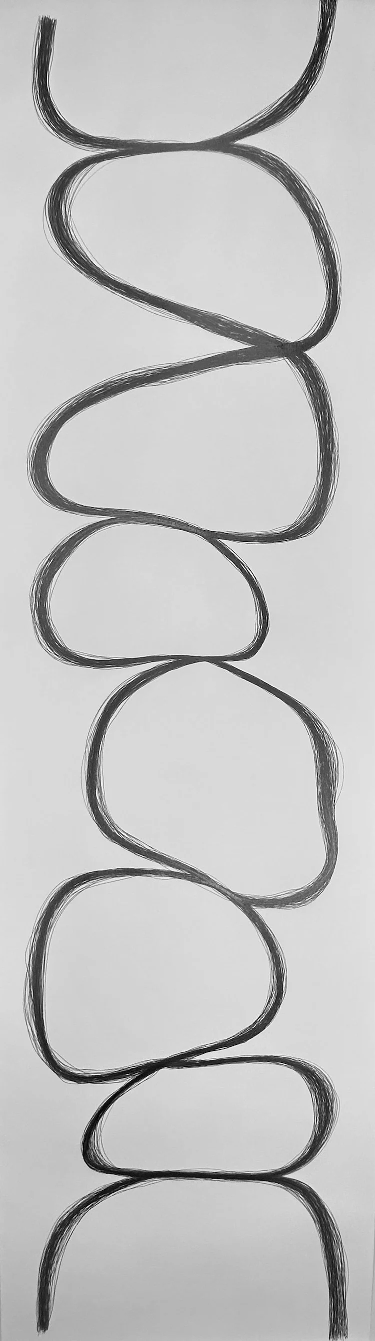 Ladder  |  96" x 26"  | graphite on paper