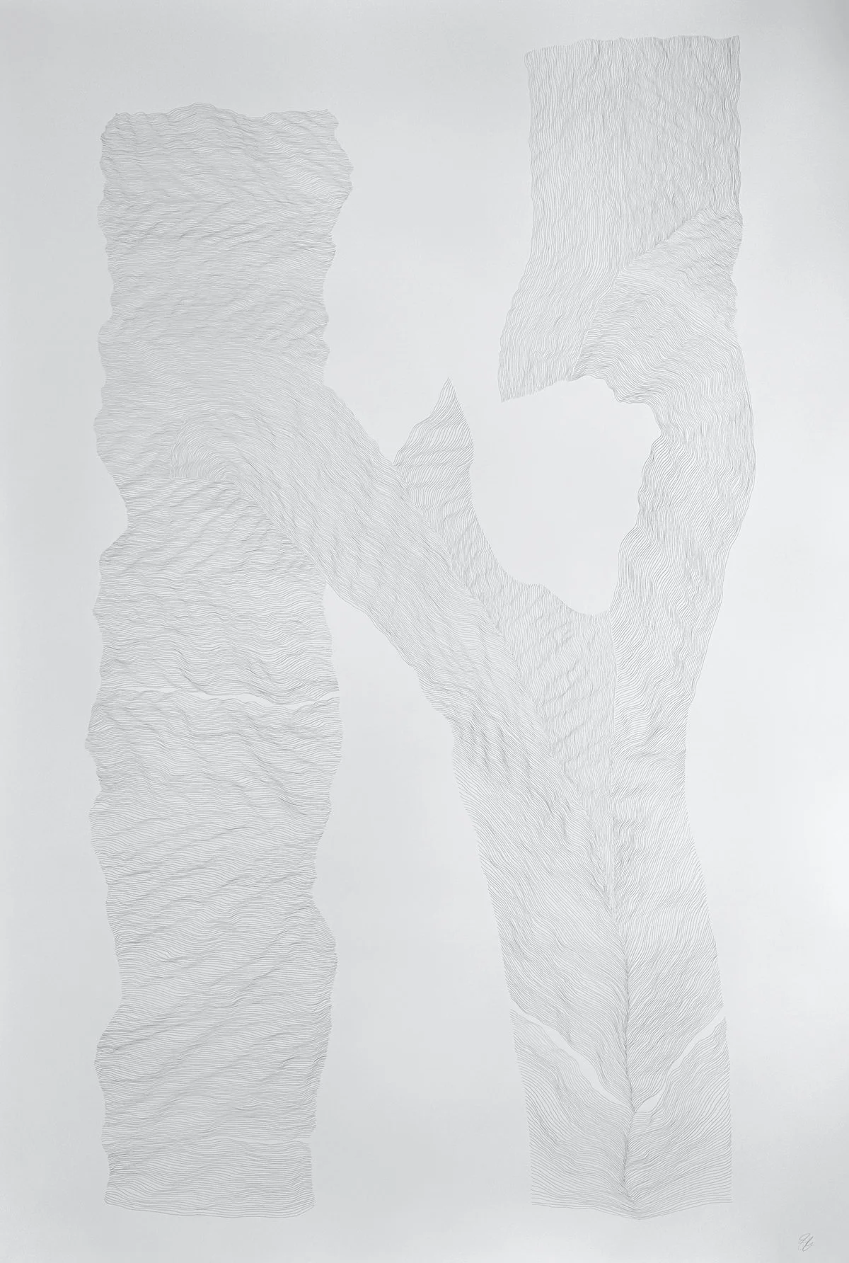 Other For The Other  |  64" x 52"  |  graphite on paper