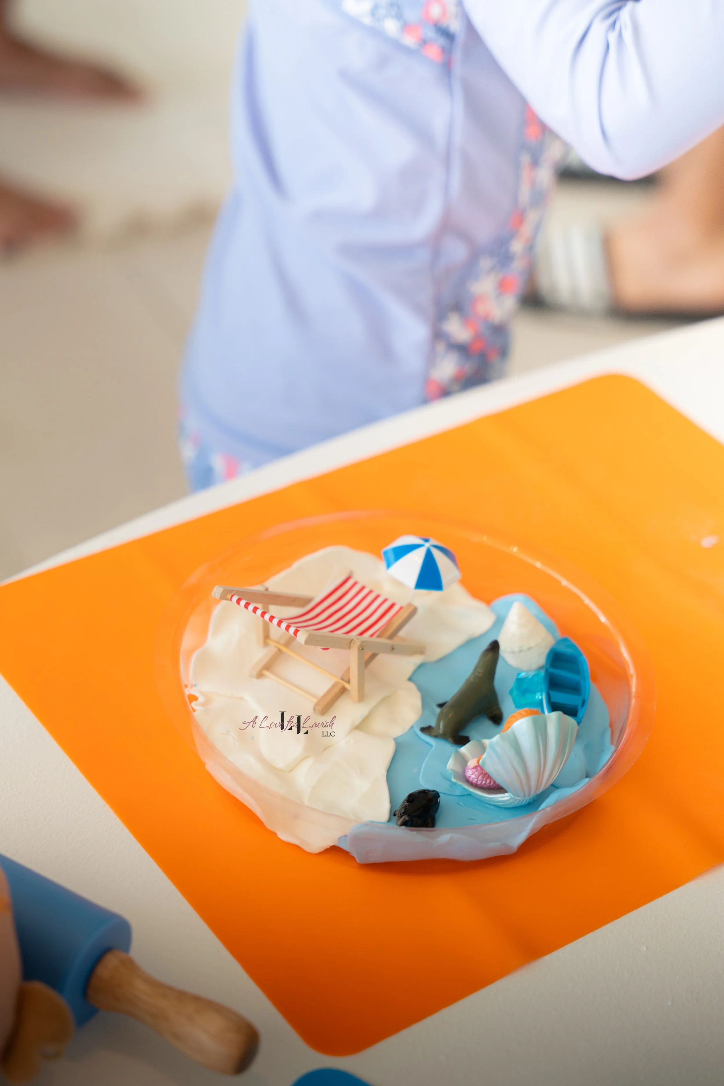 clay playdoh creations art and craft activity ideas party summer themed birthday one in the sun beach party balloons idea Bay Area toddler kids central valley events sensory hands-on habitat diorama 