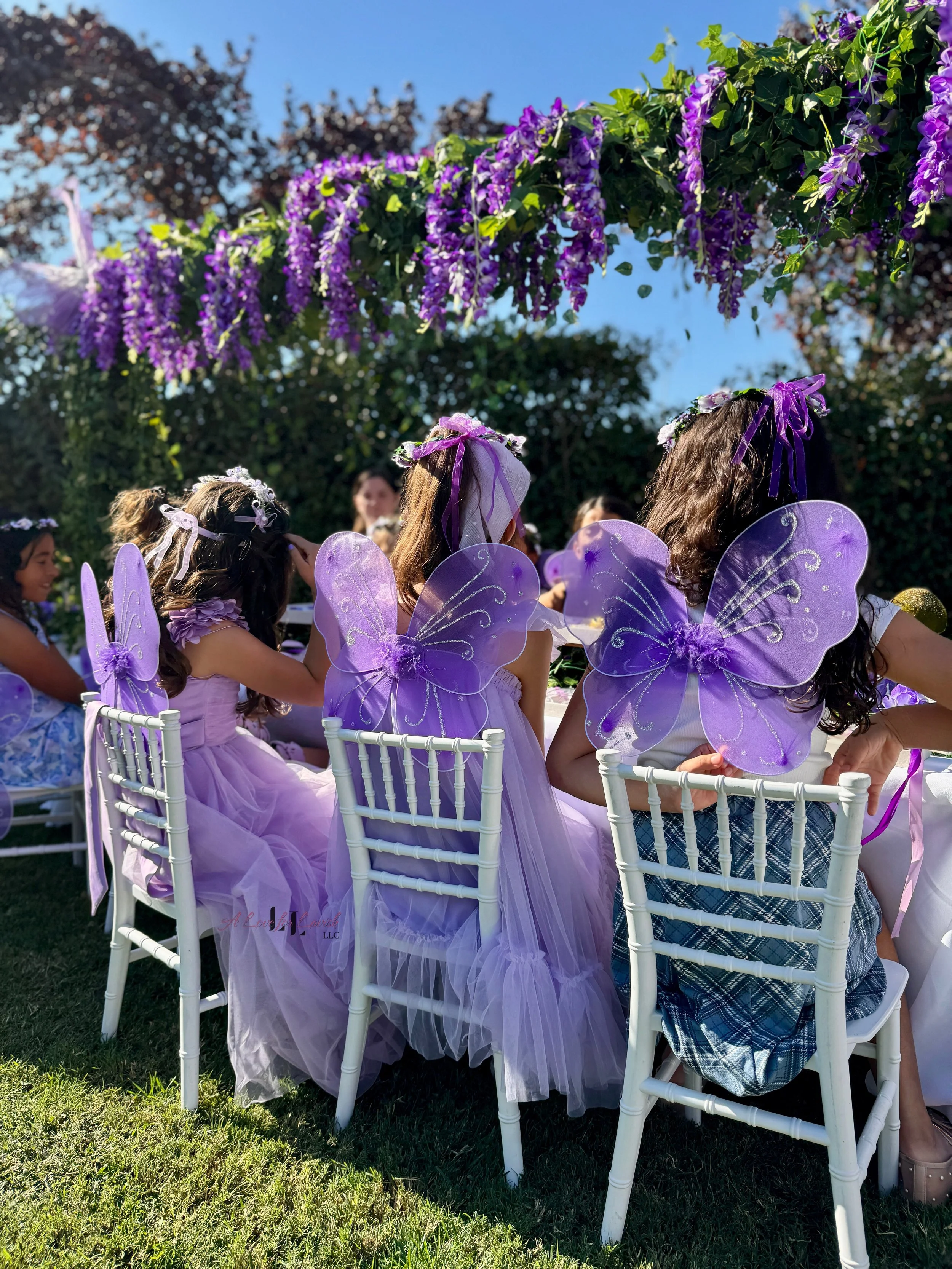 Fairy themed birthday party wands potions wand potion diy activity station kids party ideas activity tables table central valley bay area event planner stem science imagination creativity balloons balloon garland