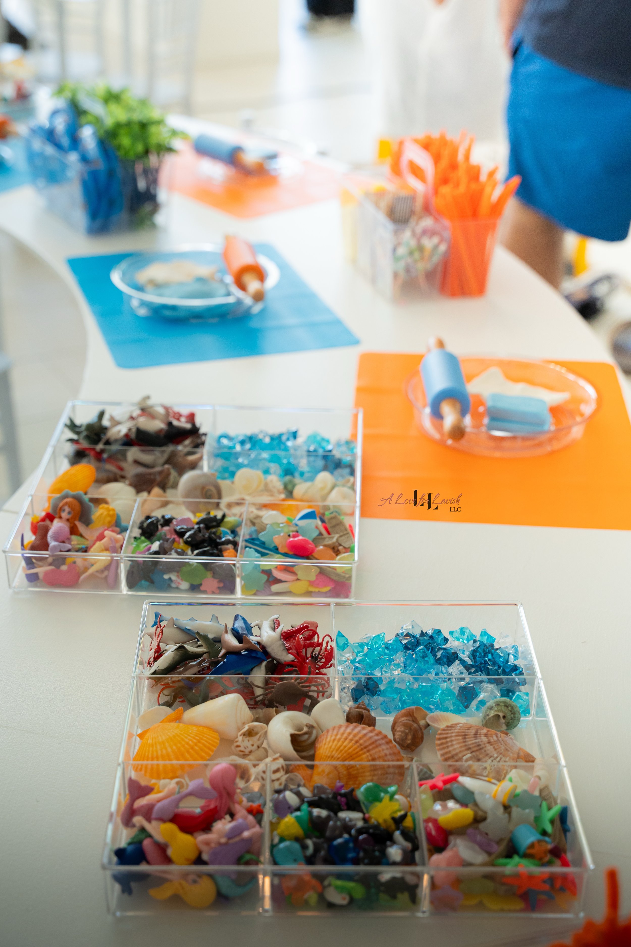 clay playdoh creations art and craft activity ideas party summer themed birthday one in the sun beach party balloons idea Bay Area toddler kids central valley events sensory hands-on habitat diorama 