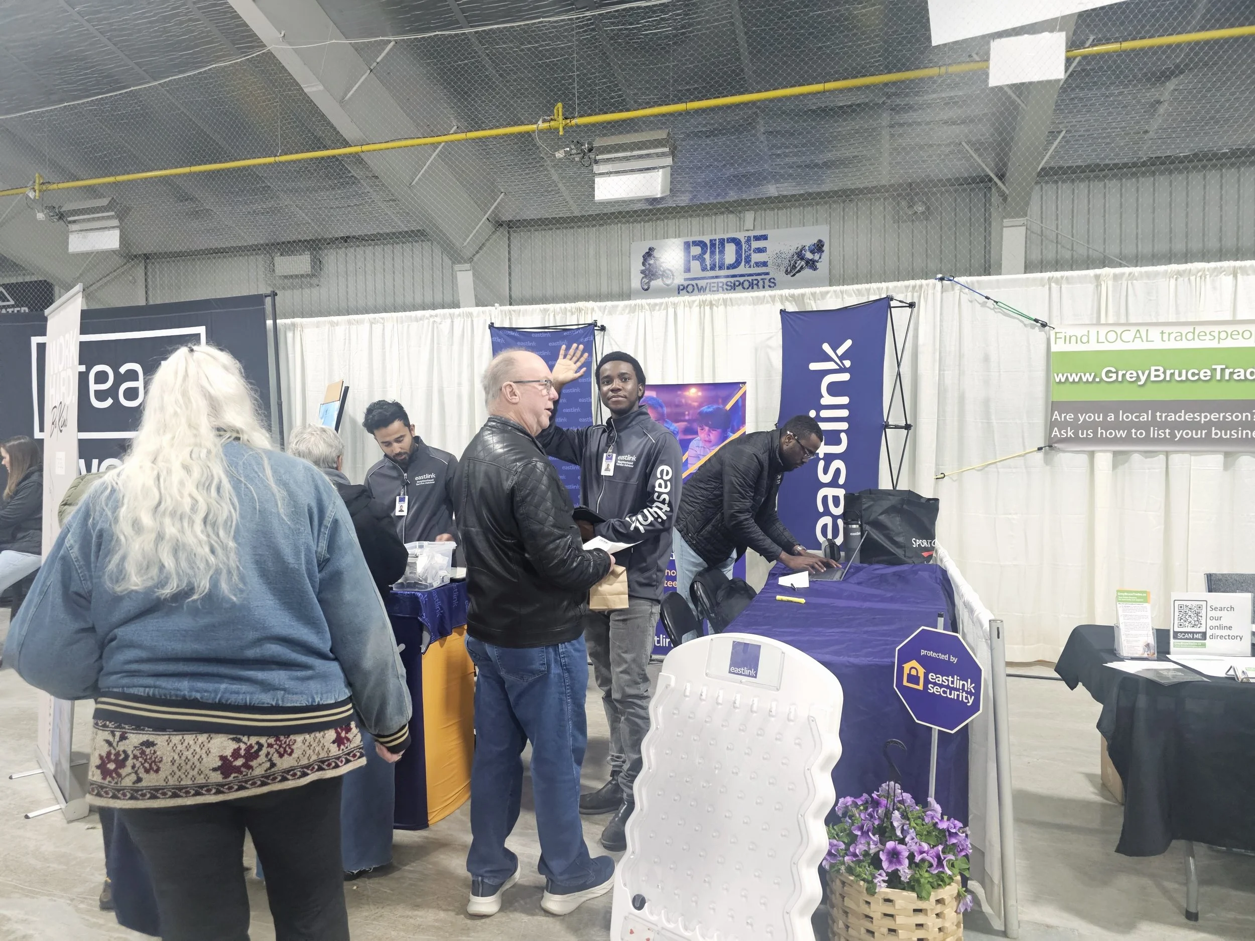 South Grey Home & Garden Show vendor booth Eastlink