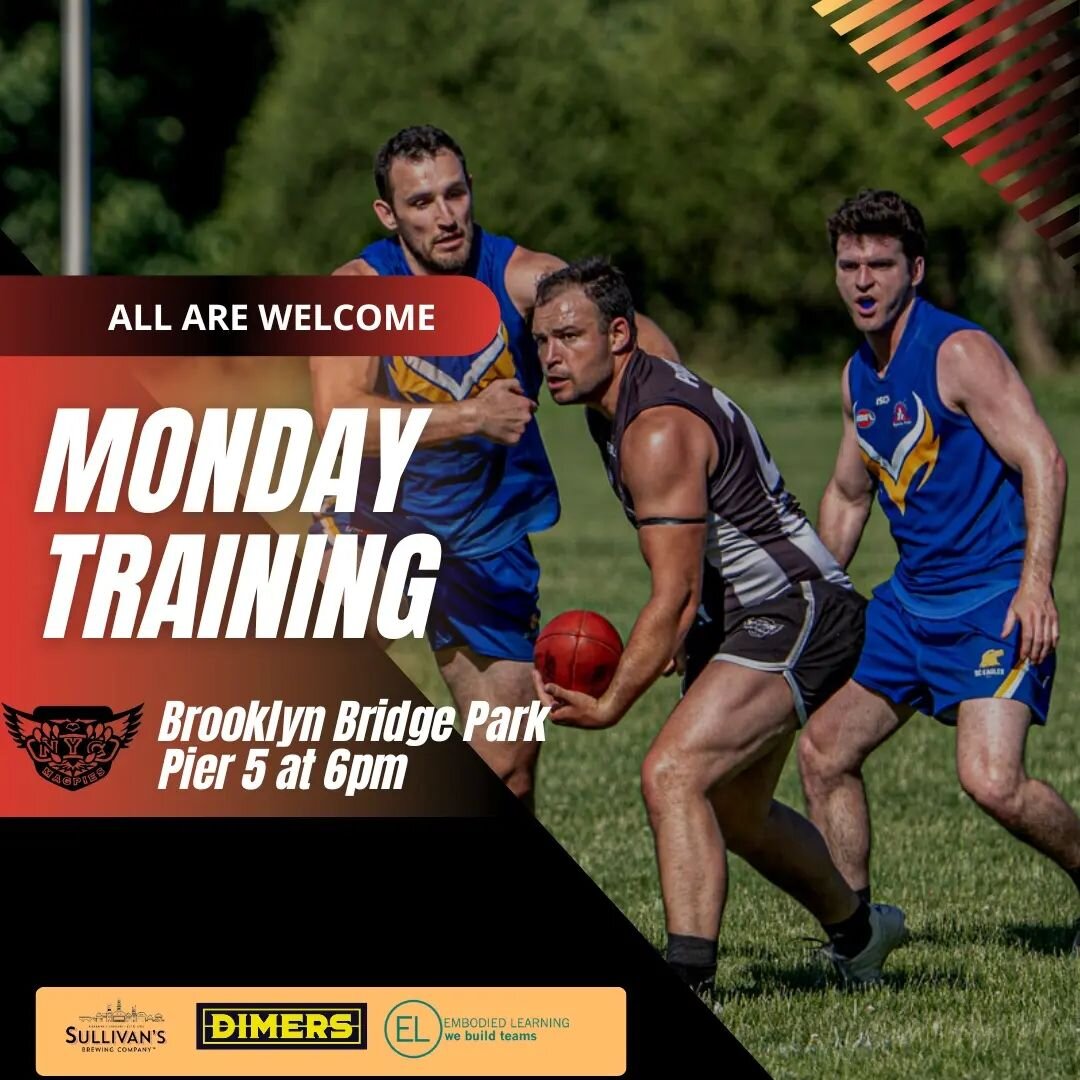 Monday Funday! Training is on tonight at Brooklyn Bridge Park at 6pm. 

Nationals is right around the corner!