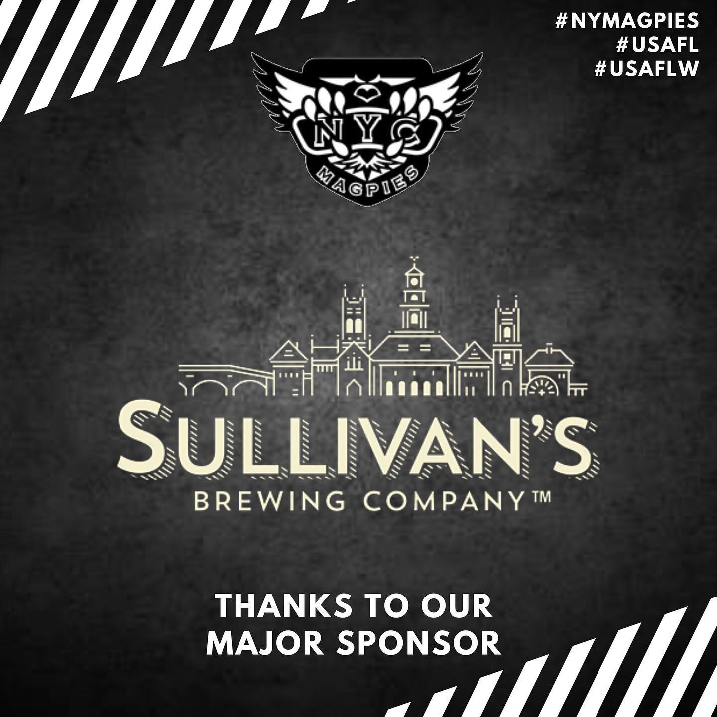 🤝 🍻 A Wednesday shoutout to our major sponsor @sullivansbrewco_ #sullivansbrewingcompany 👏

Thanks for supporting the #NewYorkMagpies and AFL in the Big 🍎 

Check out their tasty selection of 🍻 🤤