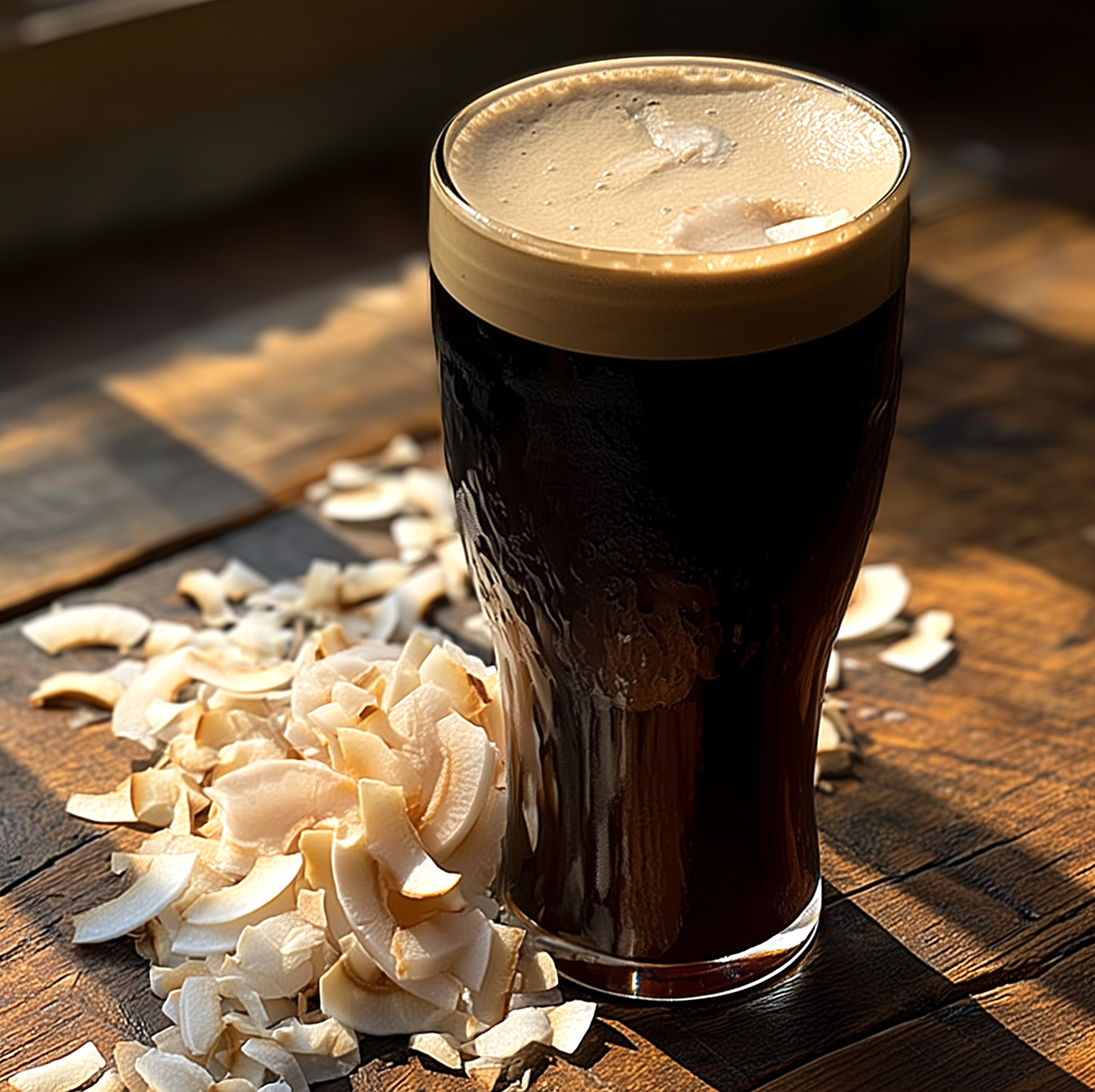 Coconut vanilla nitro stout
