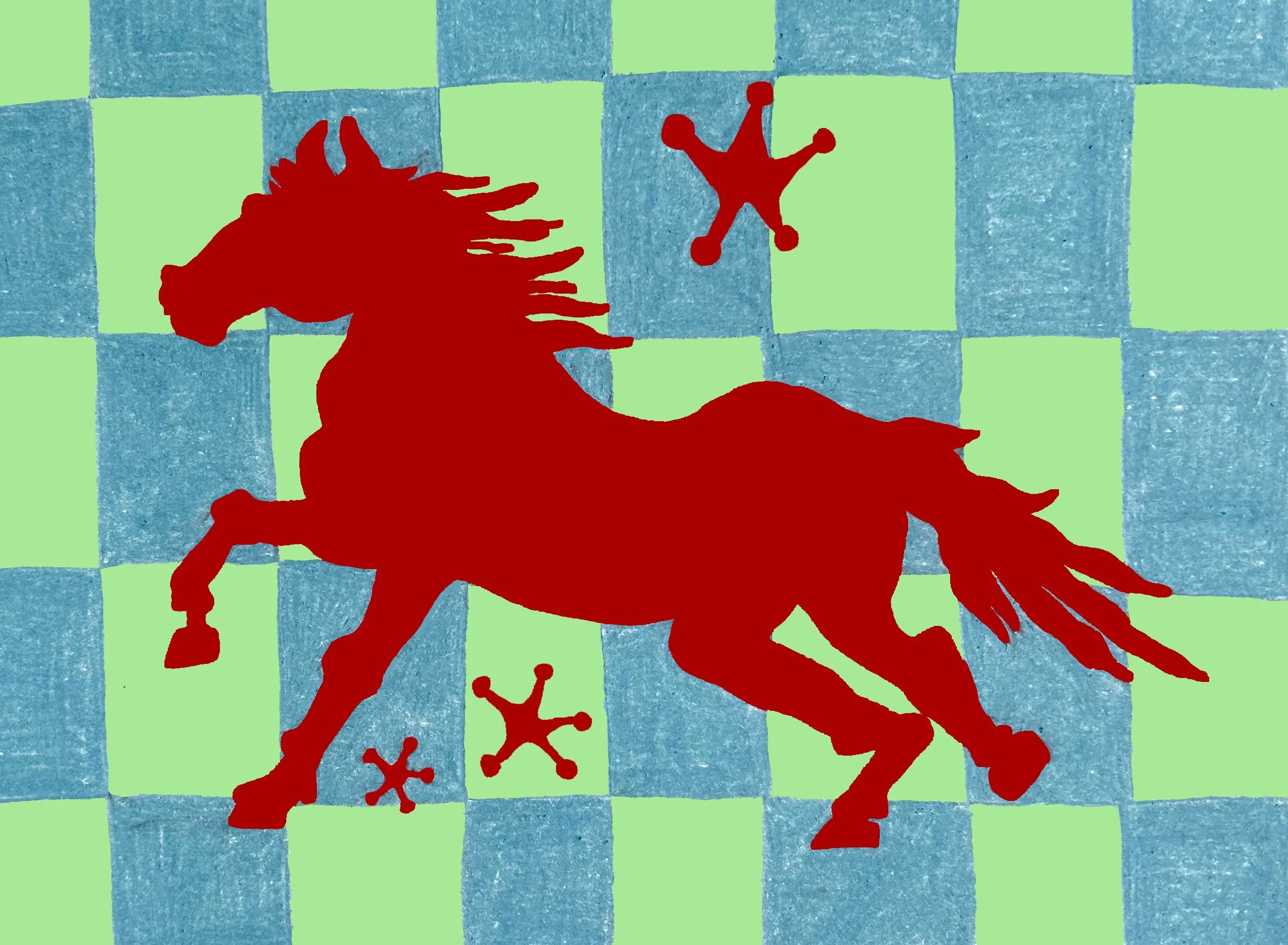 Horse and Star Card