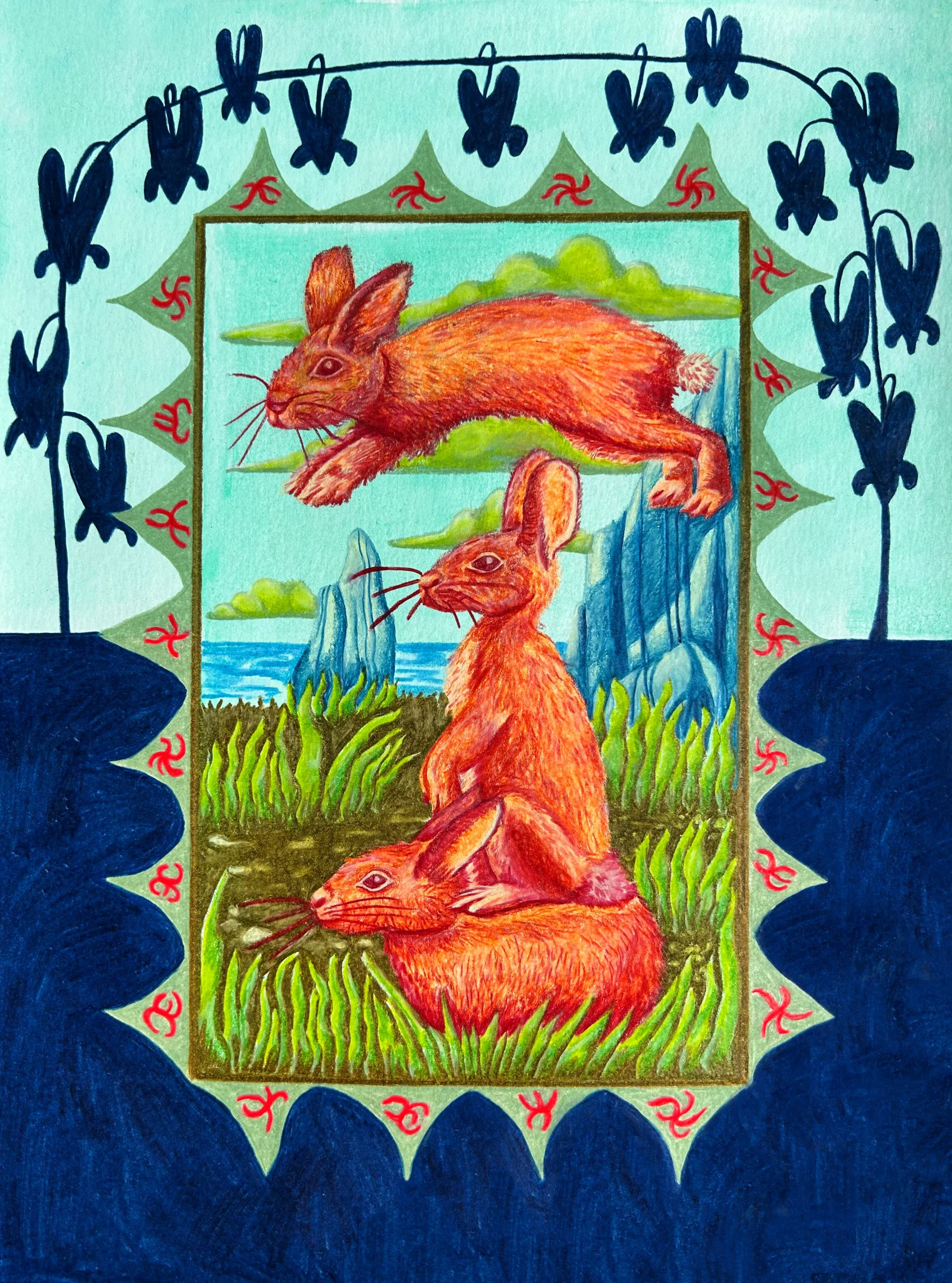 "Acrobatic Rabbits"