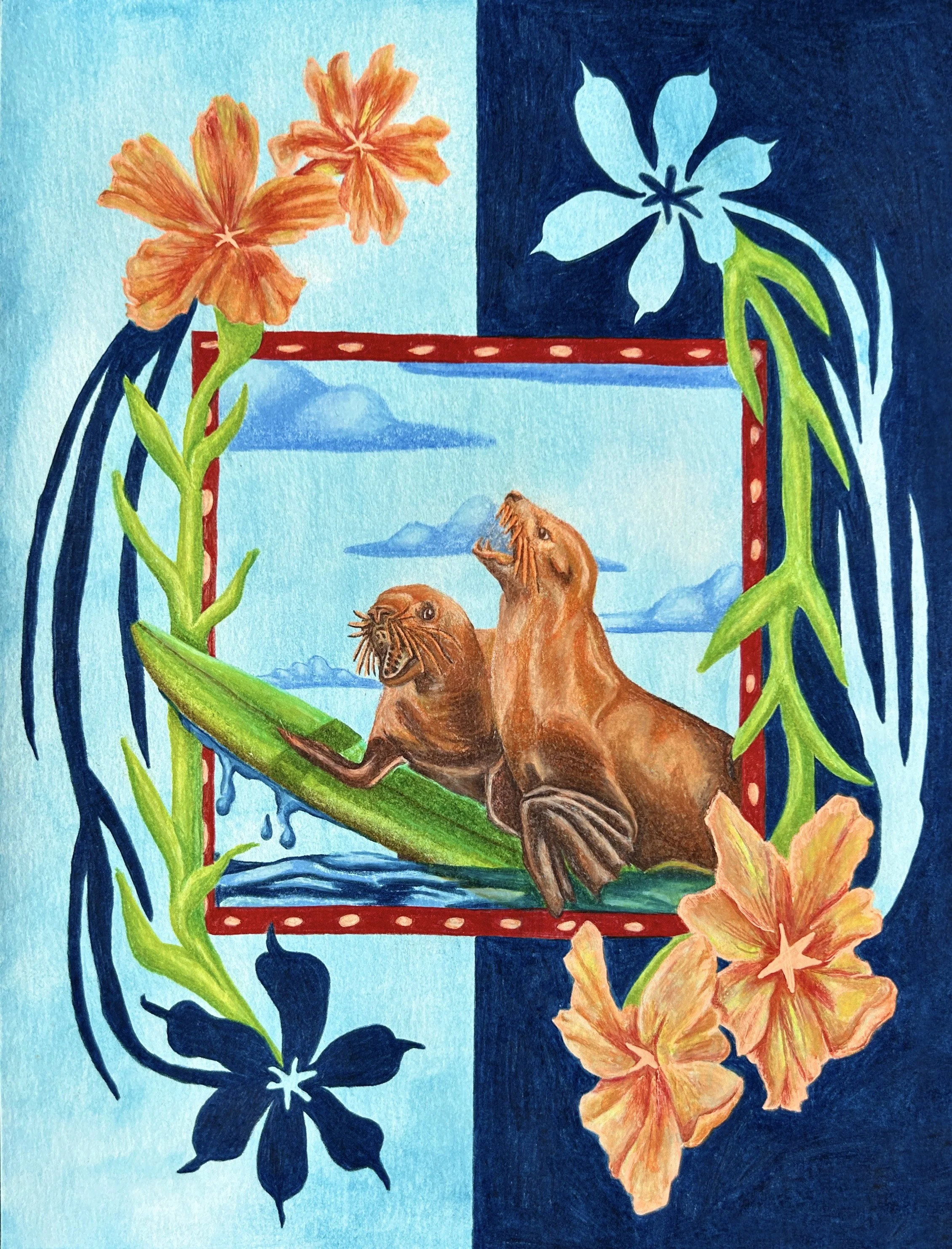 "Surfing Sea Lions"