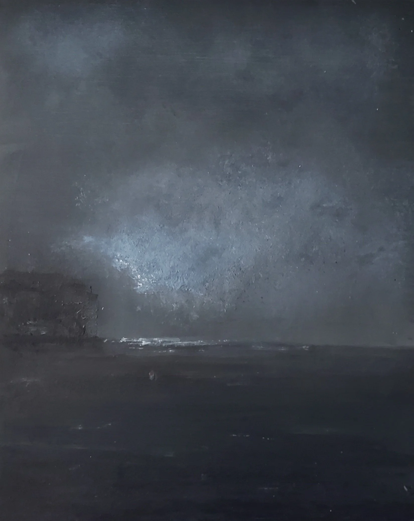 CELESTIAL COME-DOWN  //  8 x 10  //  acrylice on cradled wood panel