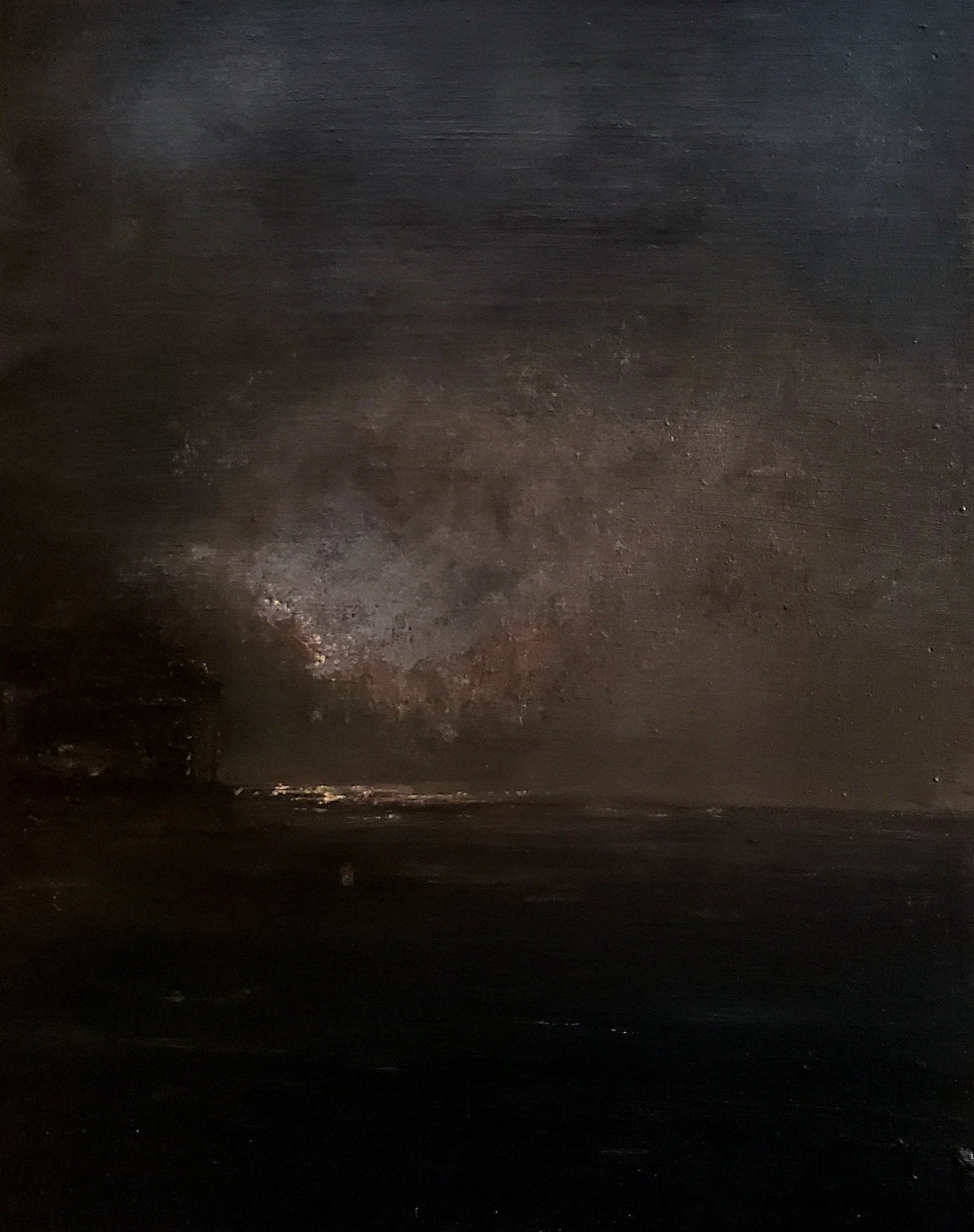 CELESTIAL COME-DOWN   // 8 x 10  //  acrylic on cradled wood panel