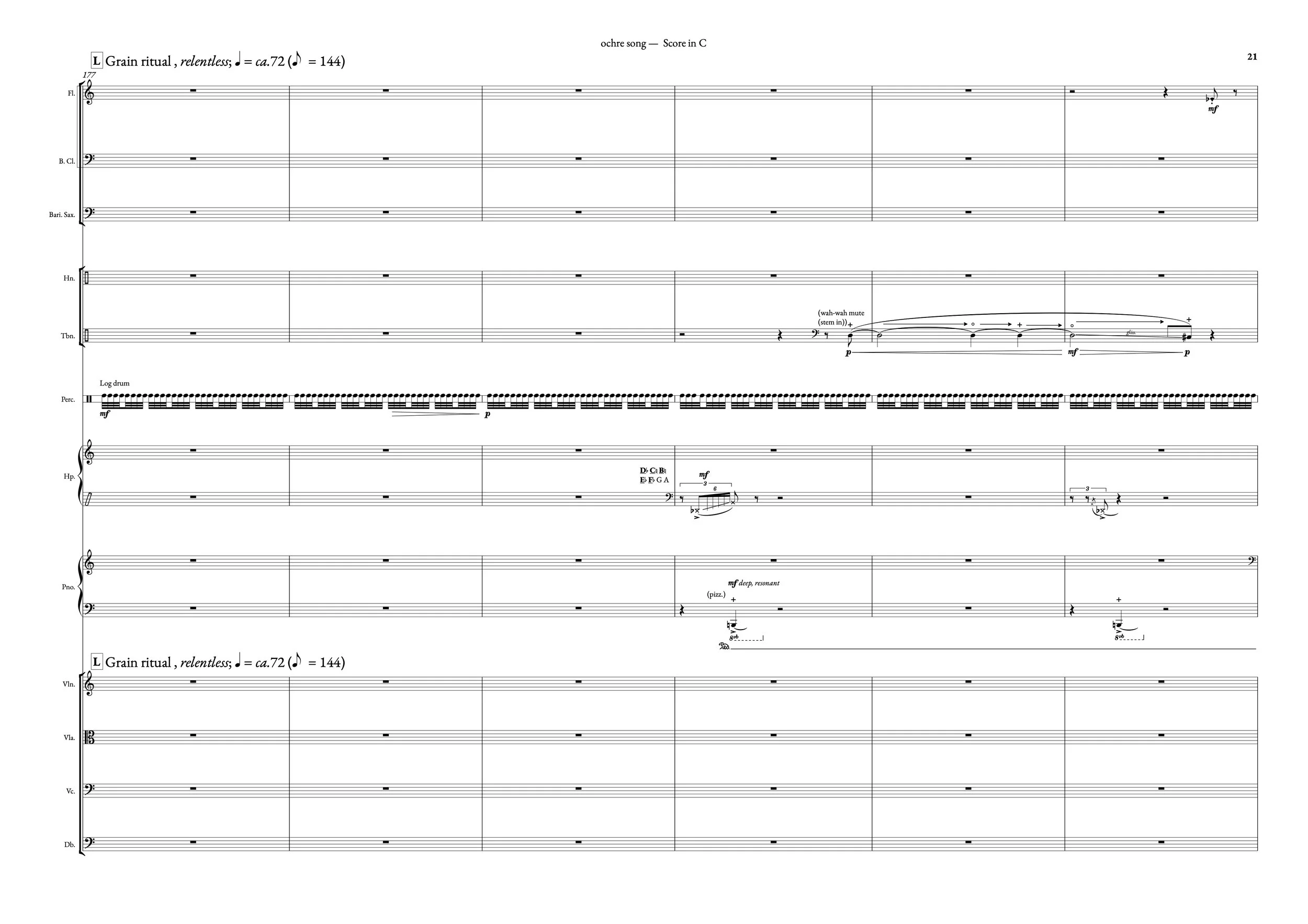  The opening measures of the ‘grain ritual’. 