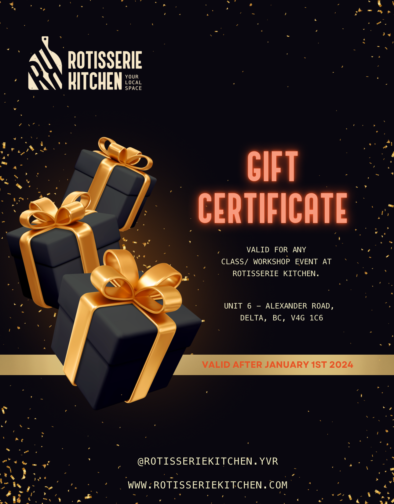 Rotisserie Kitchen Gift Certificate