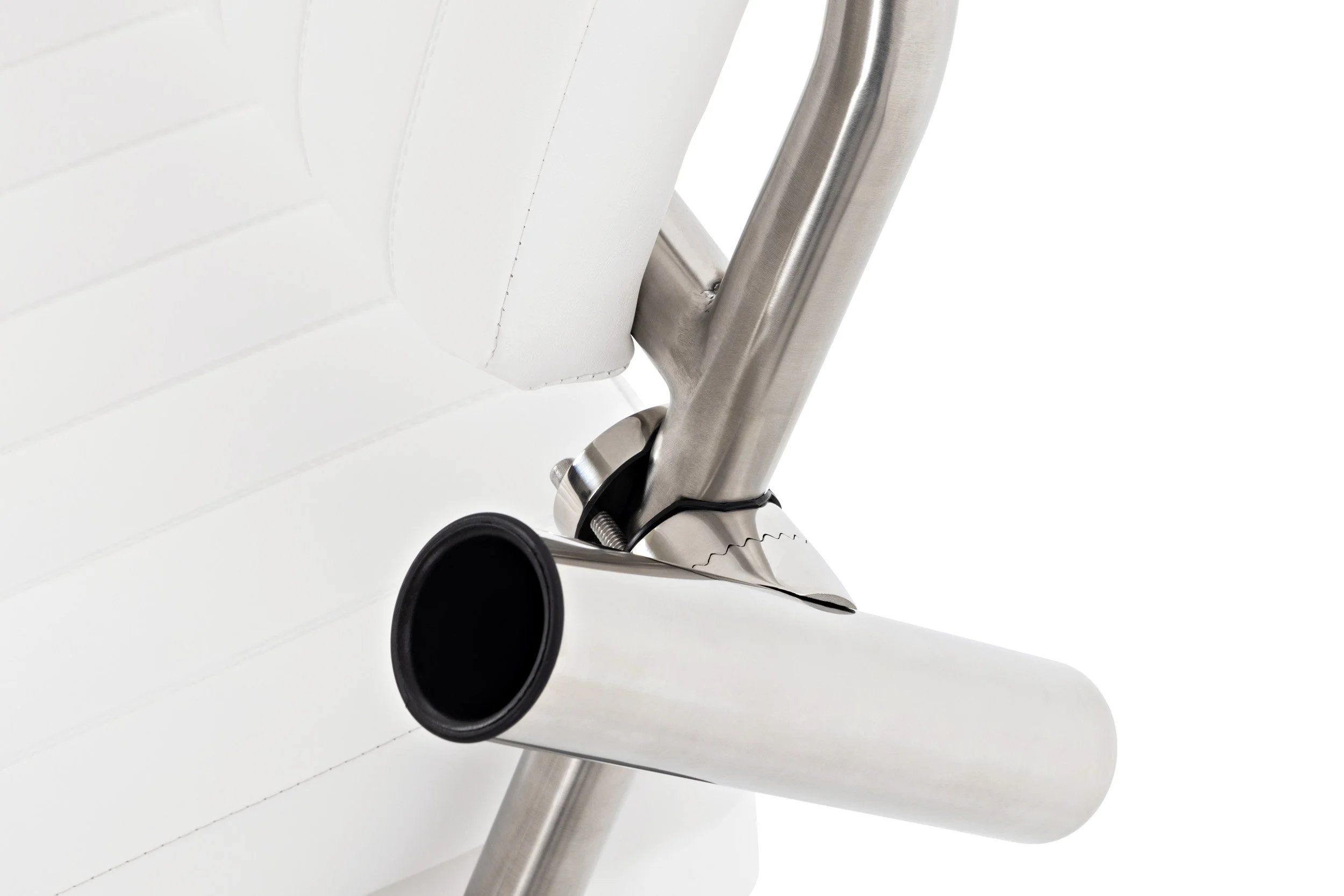 Optional stainless steel adjustable rod holders