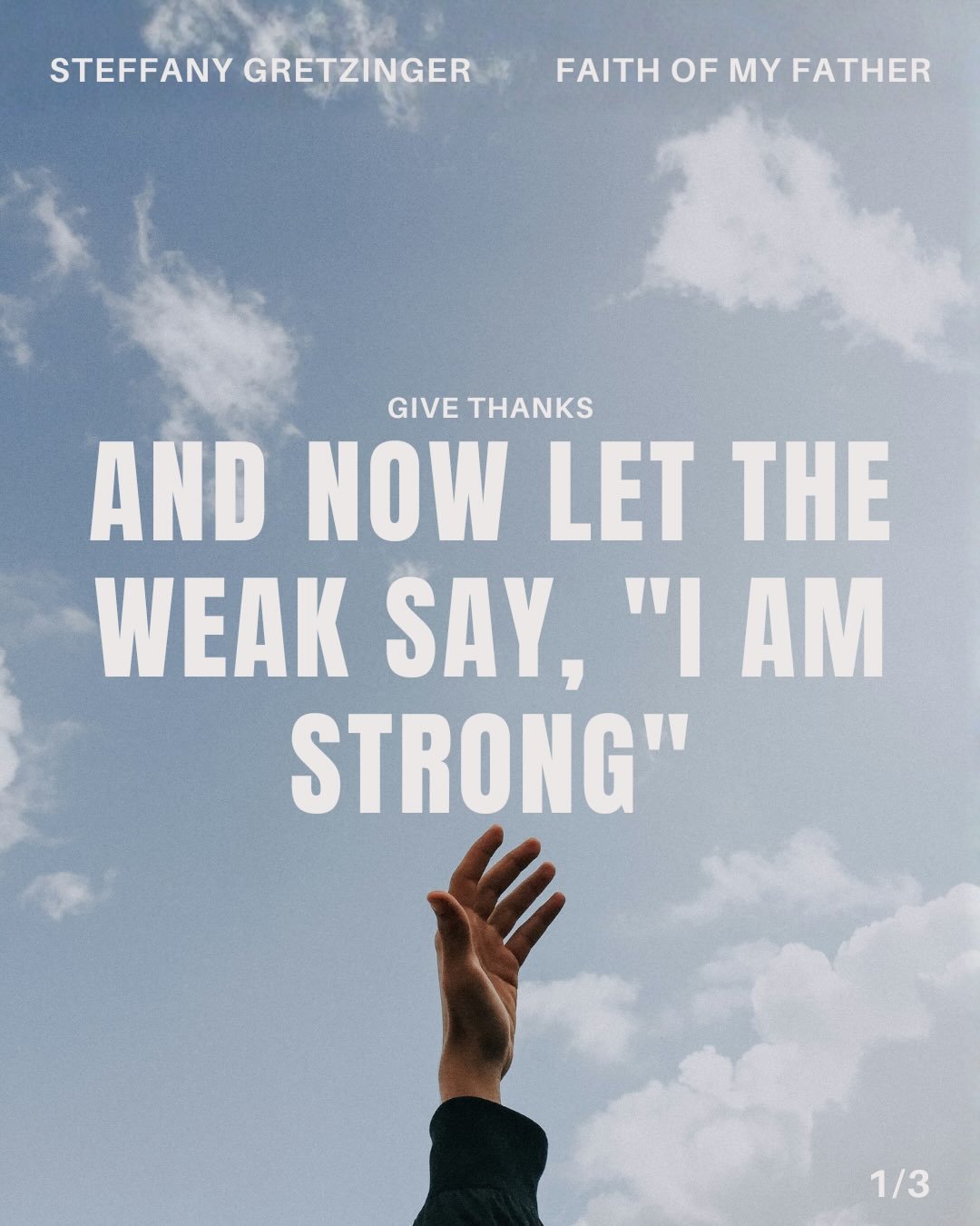 ✨Happy Worship Wednesday✨

Today we worship with Steffany Gretzinger&rsquo;s Give Thanks, ft. Melissa Helser! We are weak and poor until we come into the presence of the Father,  then we are strong and rich . . .  and for that we can give thanks!! 

