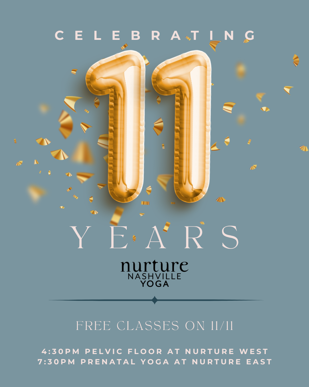 Nurture celebrates 11 years!