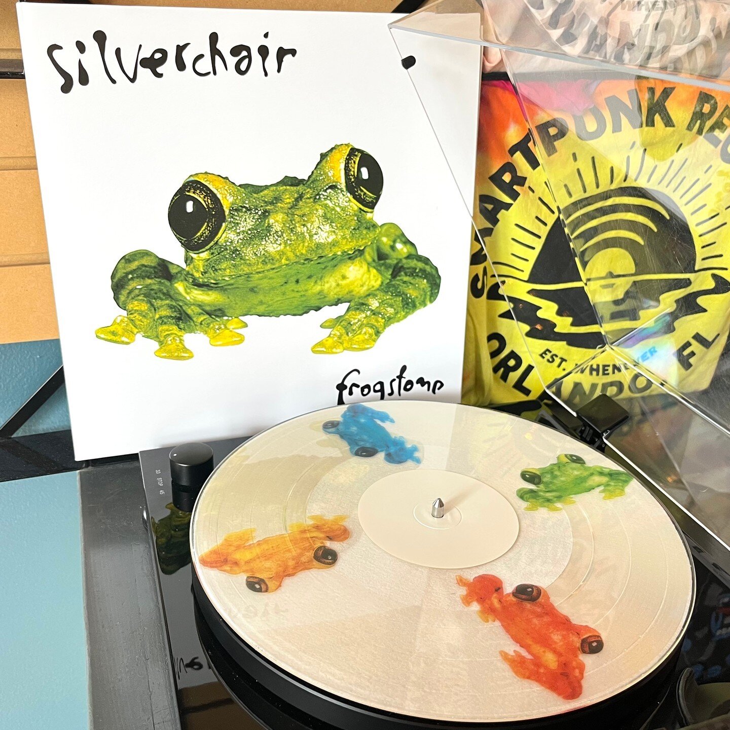 The Silverchair Music On Vinyl collection for Frogstomp! There are literally frogs on the vinyl, it doesn't get cooler than that. Plus, four additional 12 inches with singles off the album!