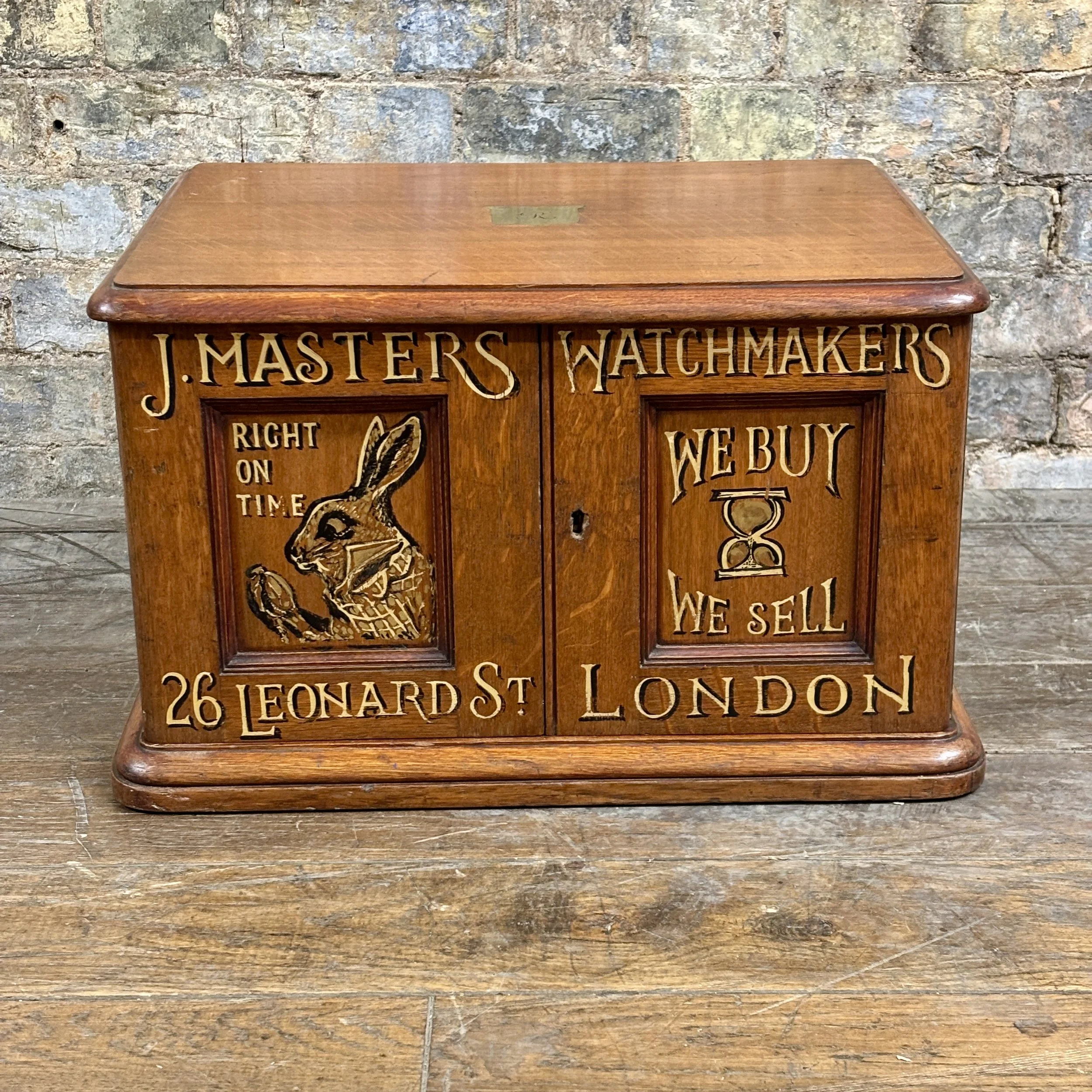 1930s Oak Watchmaker’s  Cabinet