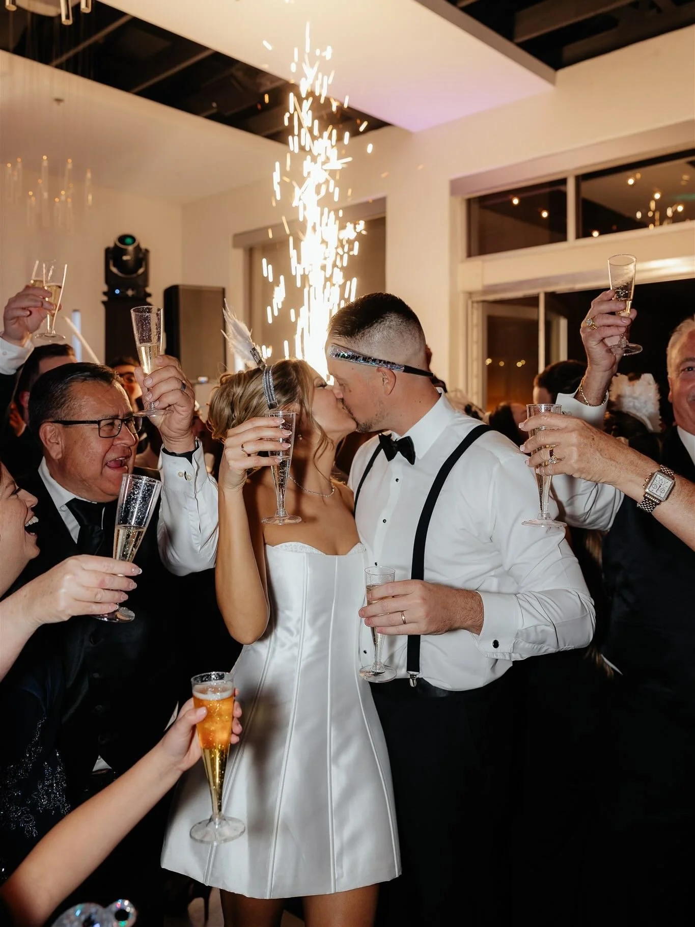 stepping into the new year with gratitude for every couple who trusted me with their memories 🤍 here&rsquo;s to more love stories + meaningful moments + another year behind the lens 🥂

Venue: @soho63 
Wedding dress: @weddingbellesaz 
Mini dress: @e