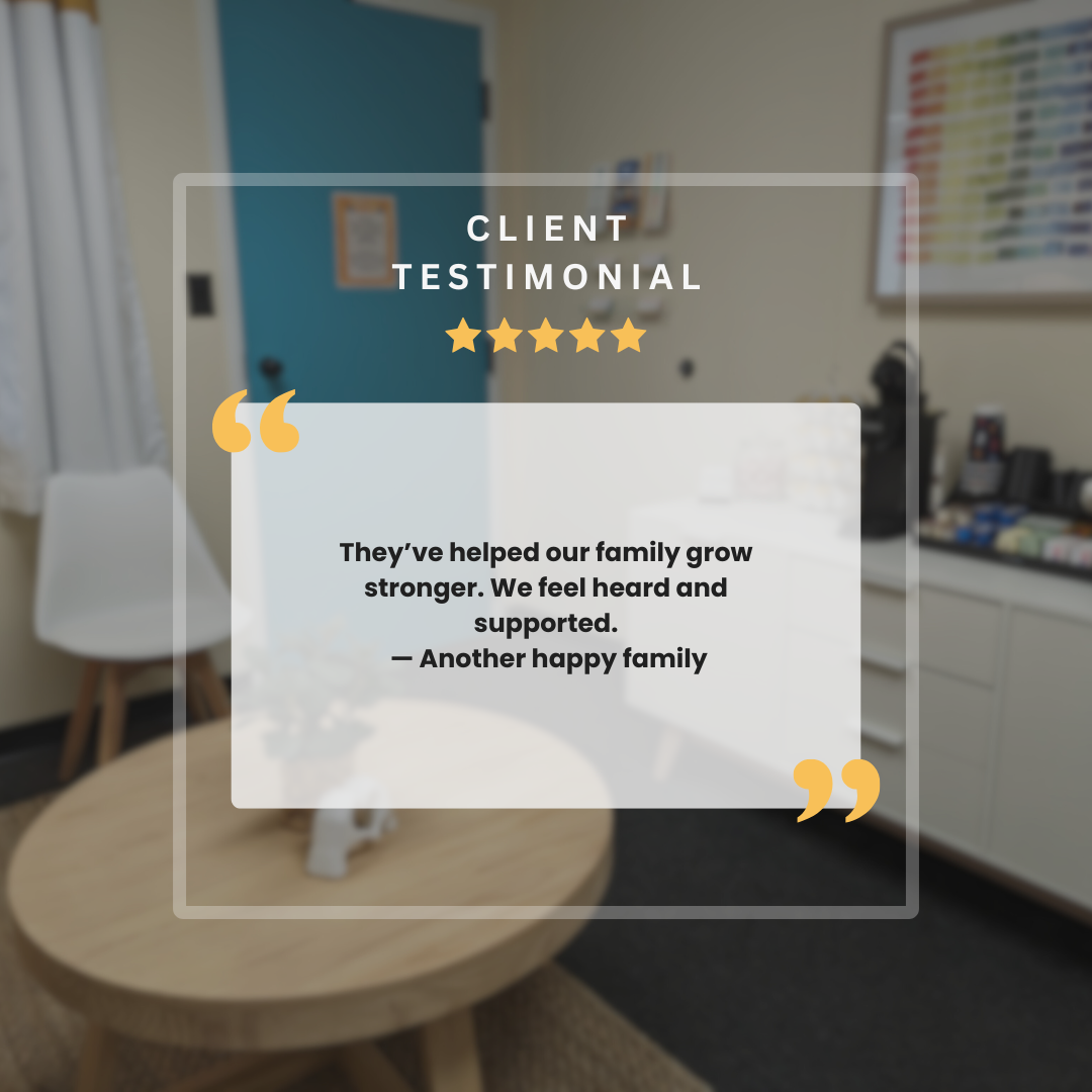 Client testimonial from a family who received services