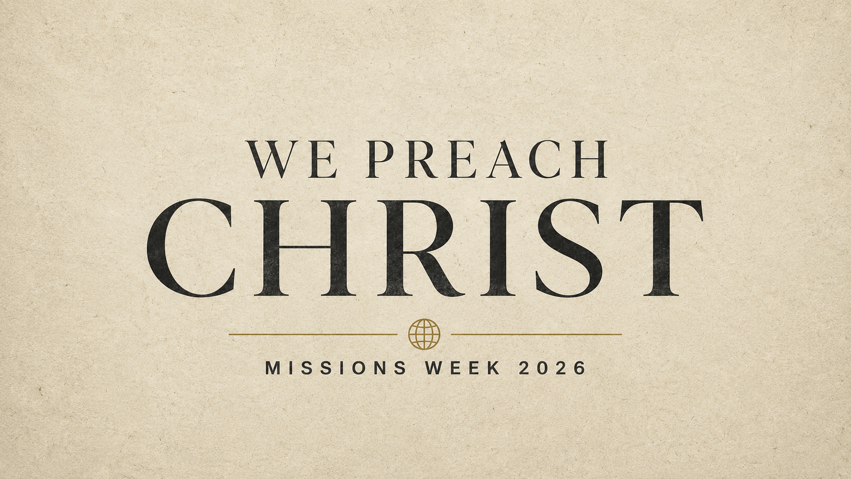 Missions Week 2026