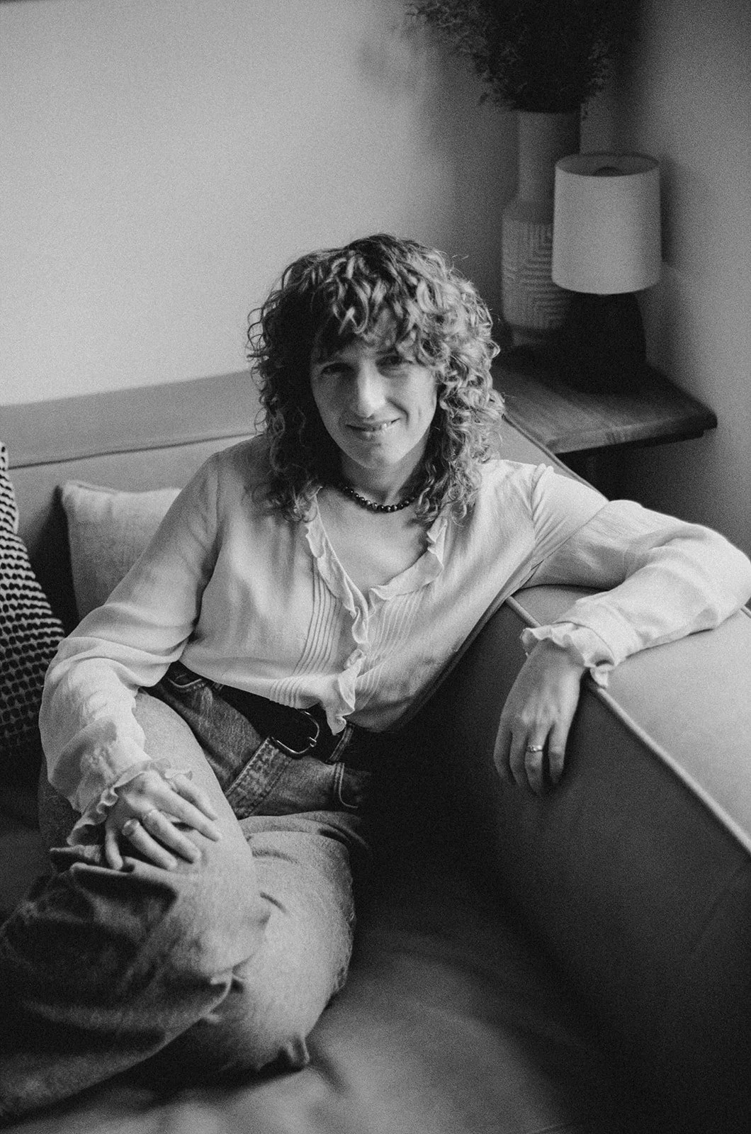 Kit Warchol in her studio