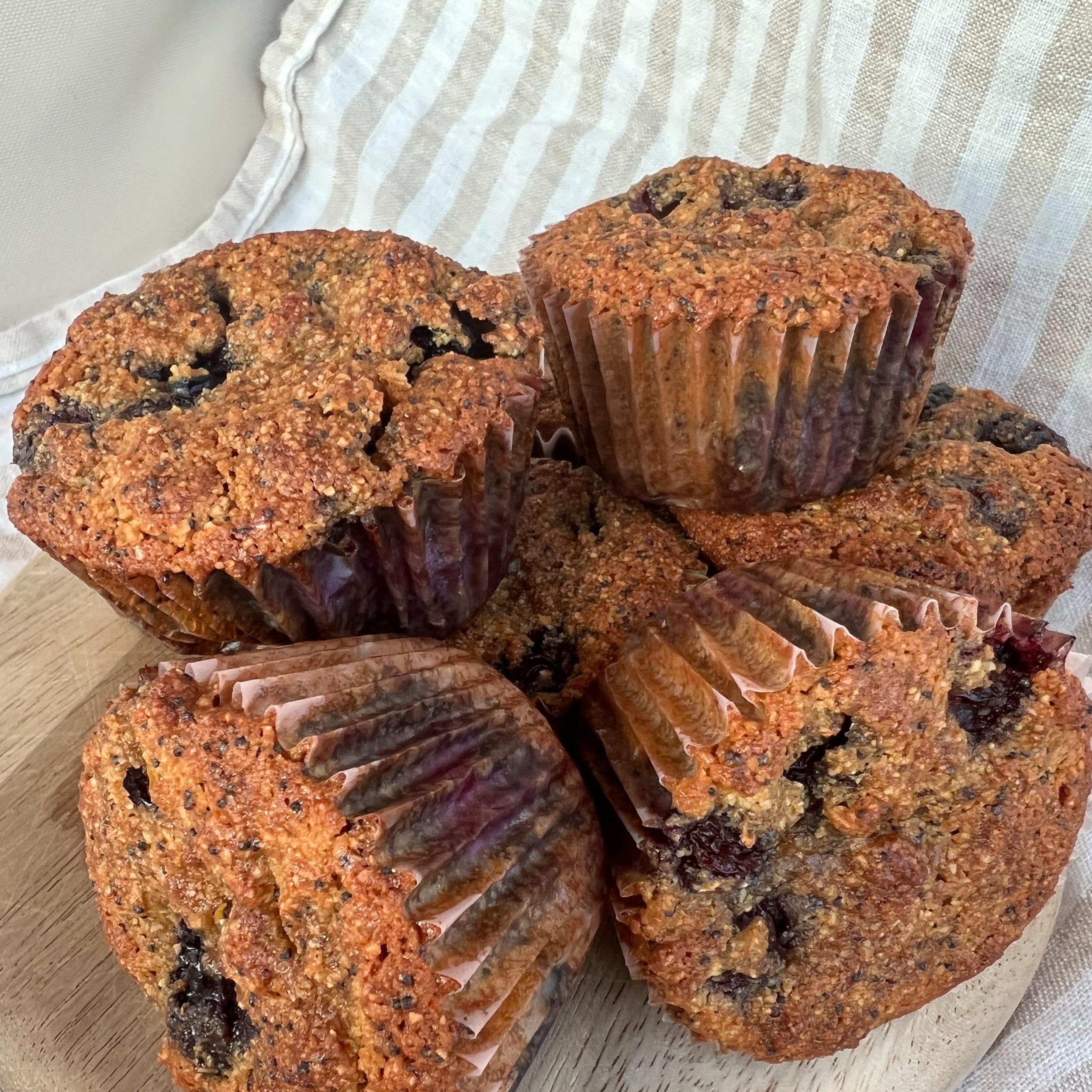 Lemon Poppy Seed Blueberry Muffins