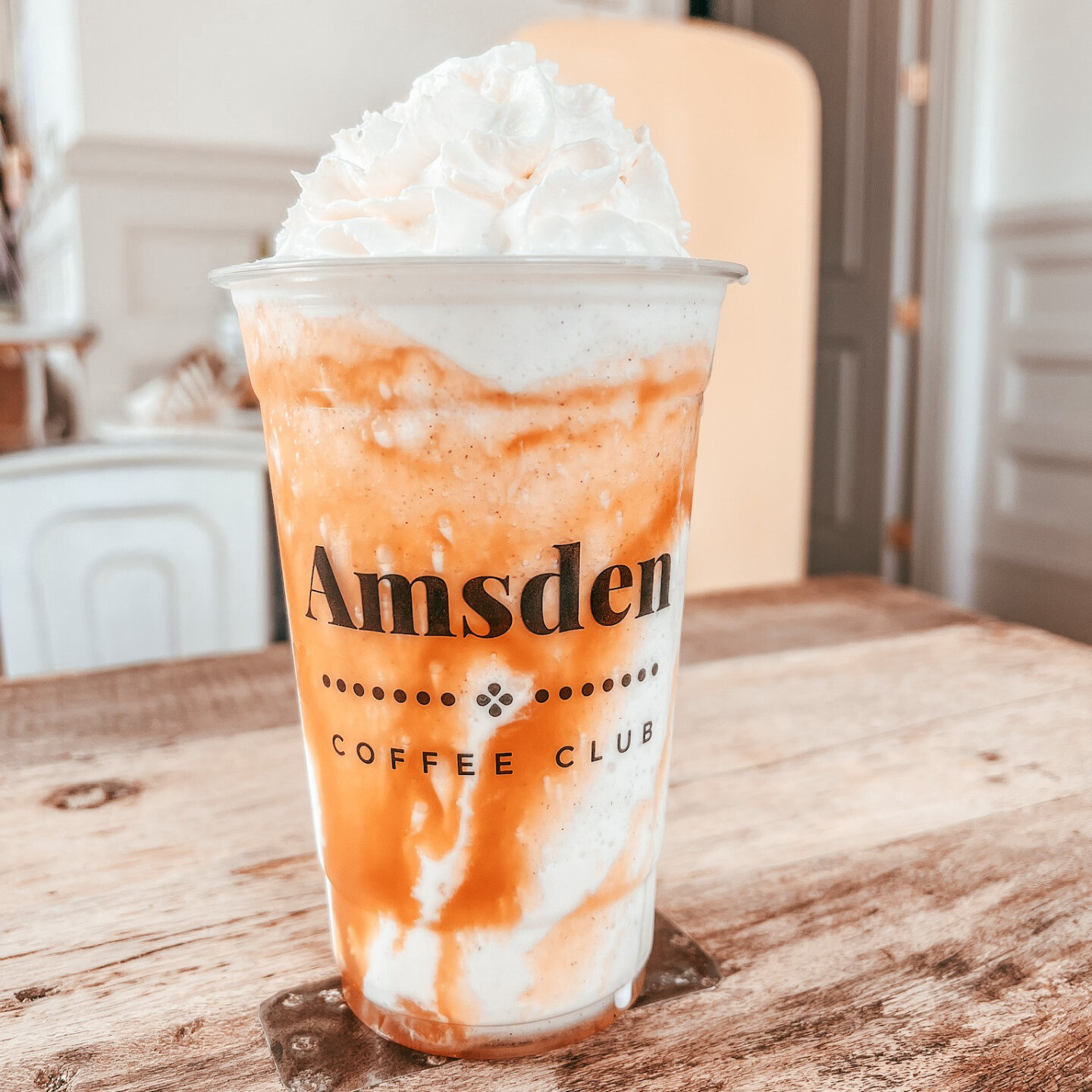 Hey there, frappuccino fans! 🎉 Get ready to shake up your day with our newest spring drink: the Bourbon Caramel Frappuccino! 🥃✨ Trust us, this sip is so good, it'll have you doing the frappuccino dance in no time! 💃✨

#theamsden #amsden #amsdencof