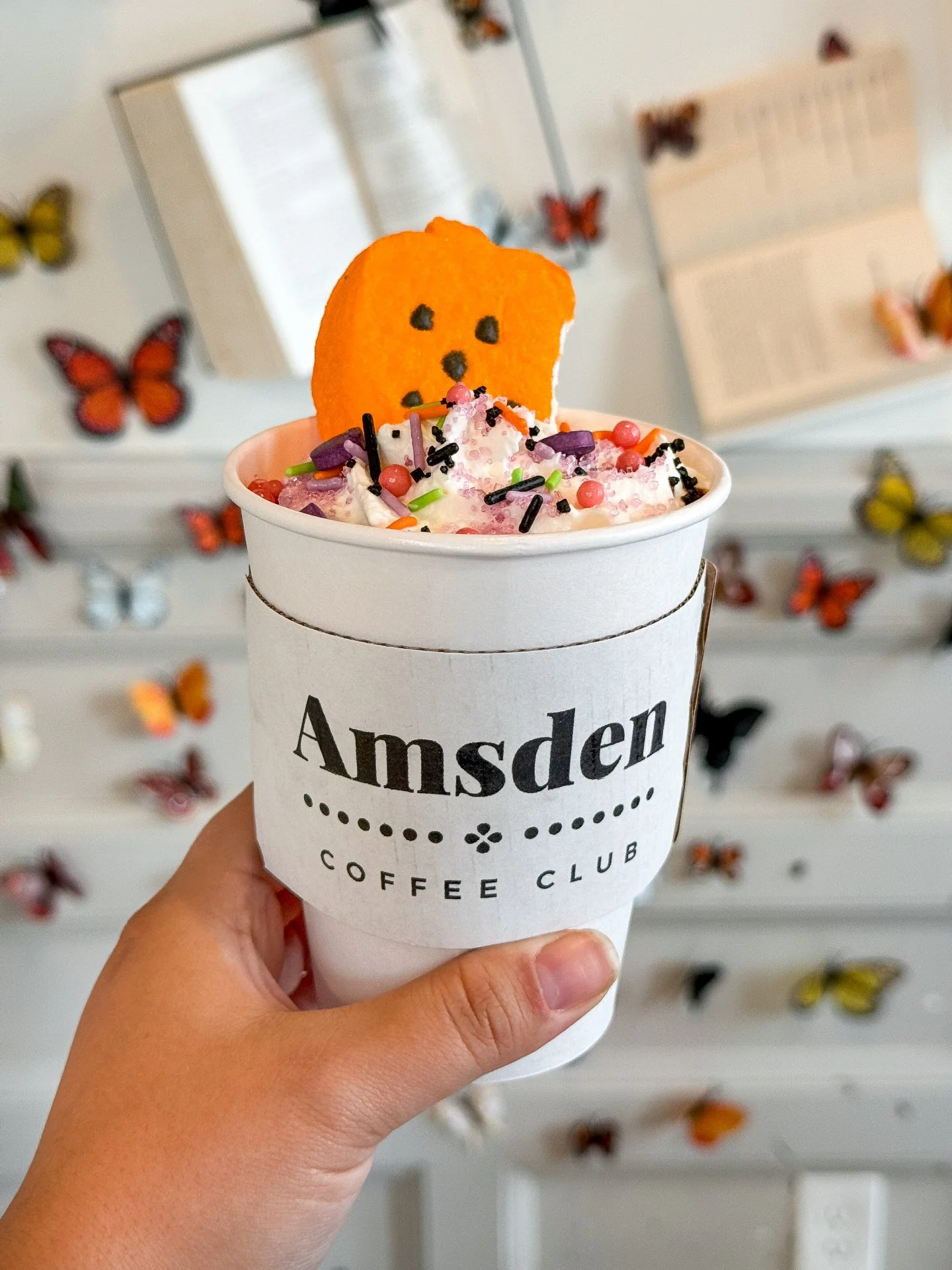 Last chance to sip like it&rsquo;s spooky season. 👻✨

Our Halloween Hot Chocolate and Halloween Mocha are disappearing after today. Topped with whipped cream, sprinkles, and the cutest marshmallow you&rsquo;ve ever seen. 🎃

We&rsquo;re closing up s