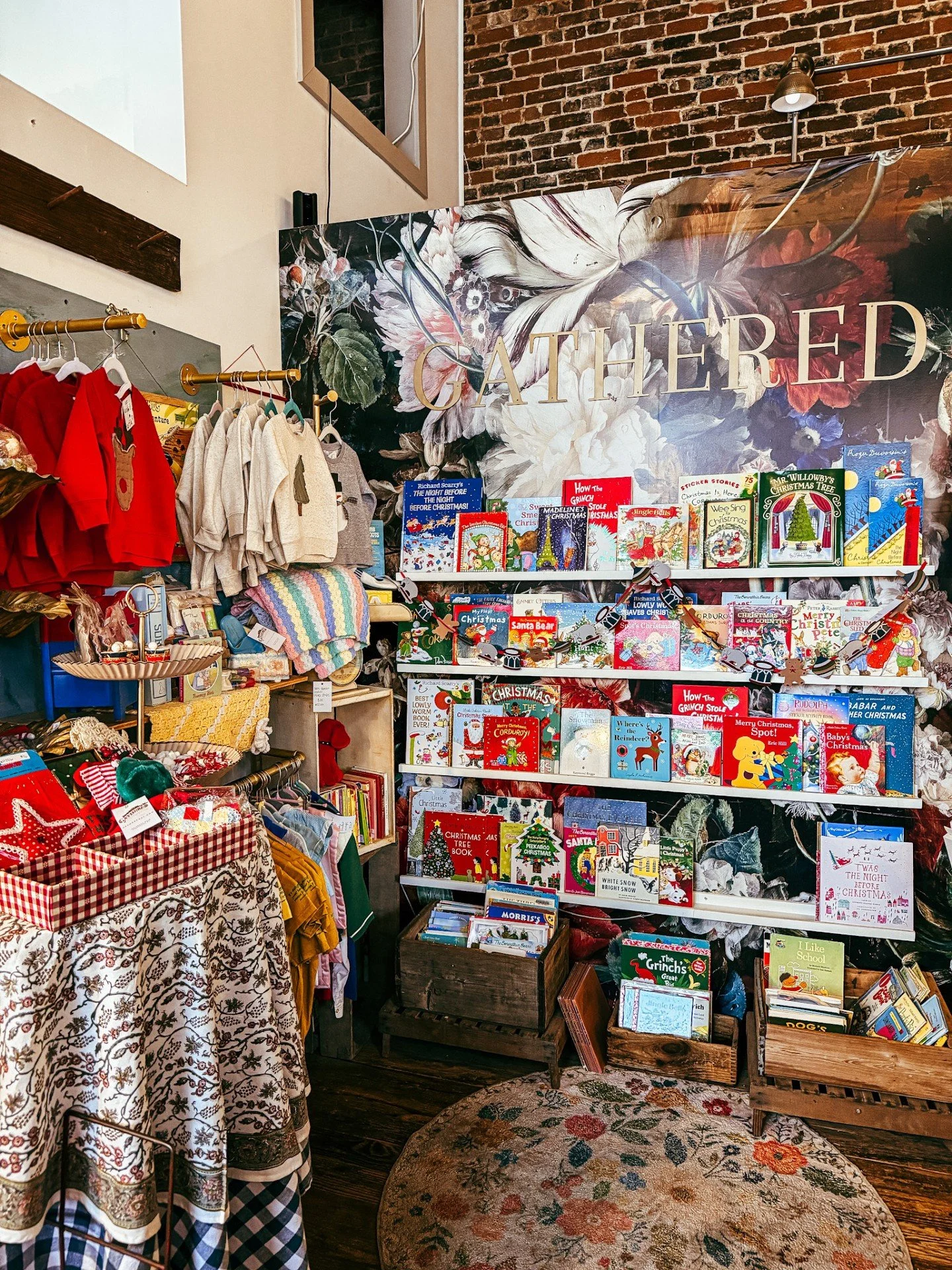 There&rsquo;s something extra magical about our book corner this time of year. 🎄✨ 

Cozy Christmas stories, tiny holiday sweaters, and the sweetest little treasures to make your season bright &mdash; it&rsquo;s all waiting for you in our mercantile.