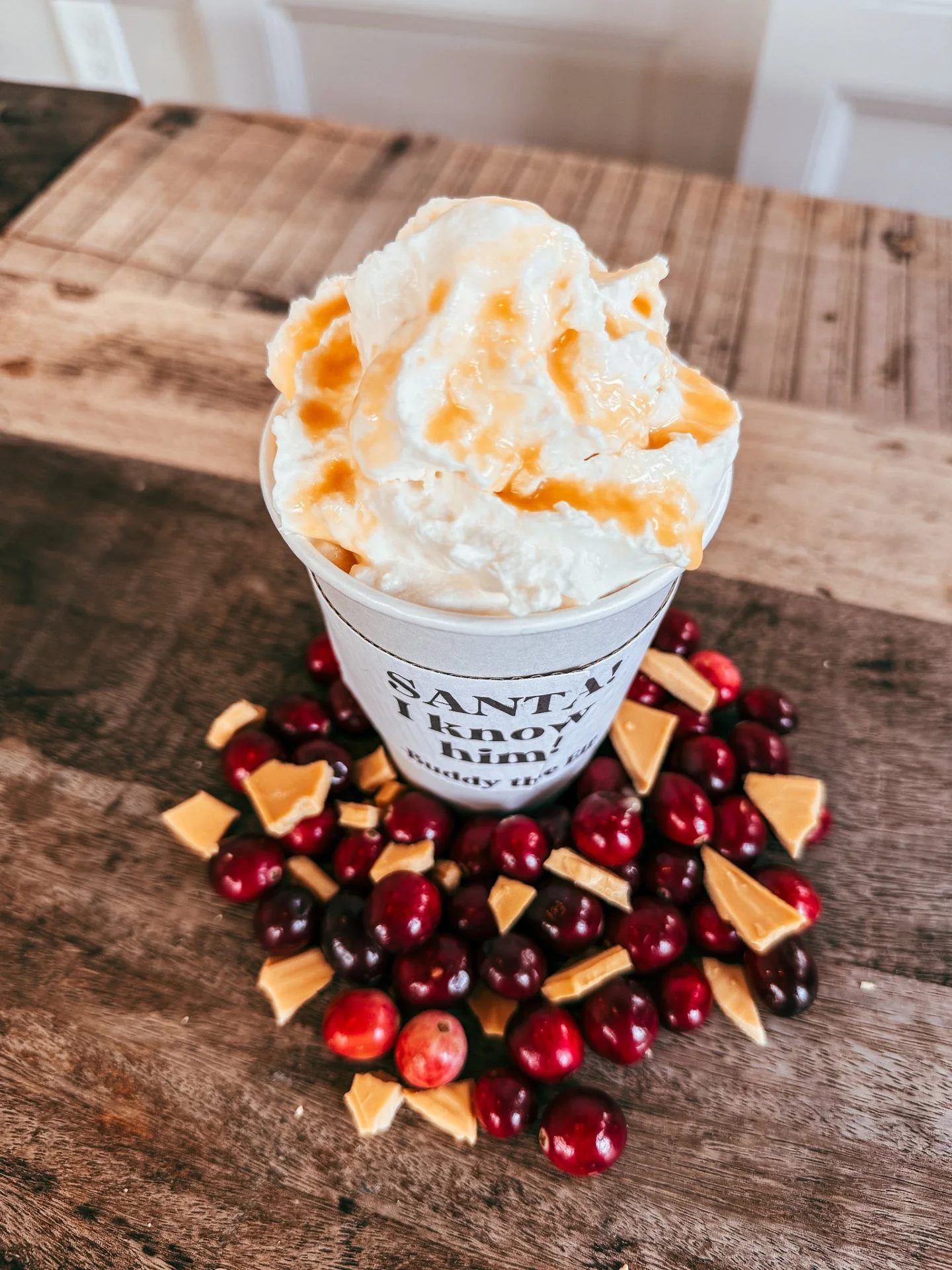 The White Chocolate Cranberry Mocha &mdash; sweet, creamy, and the perfect winter pick-me-up. ❄️☕️

Rich espresso, white chocolate, and a touch of cranberry come together for the perfect combo. Topped with whipped cream and a drizzle of white chocola