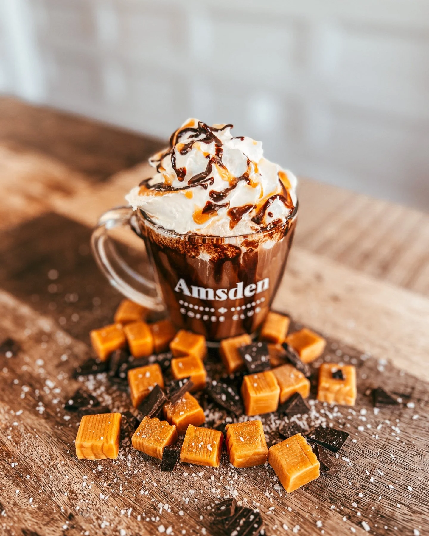 ✨ Say bonjour to the grand finale of Hot Chocolate Week &mdash; our Salted Caramel French Hot Chocolate! 🇫🇷🍫

Made with caramel syrup, rich cocoa, and steamed half &amp; half, then topped with whipped cream, caramel + chocolate drizzle, and a spri