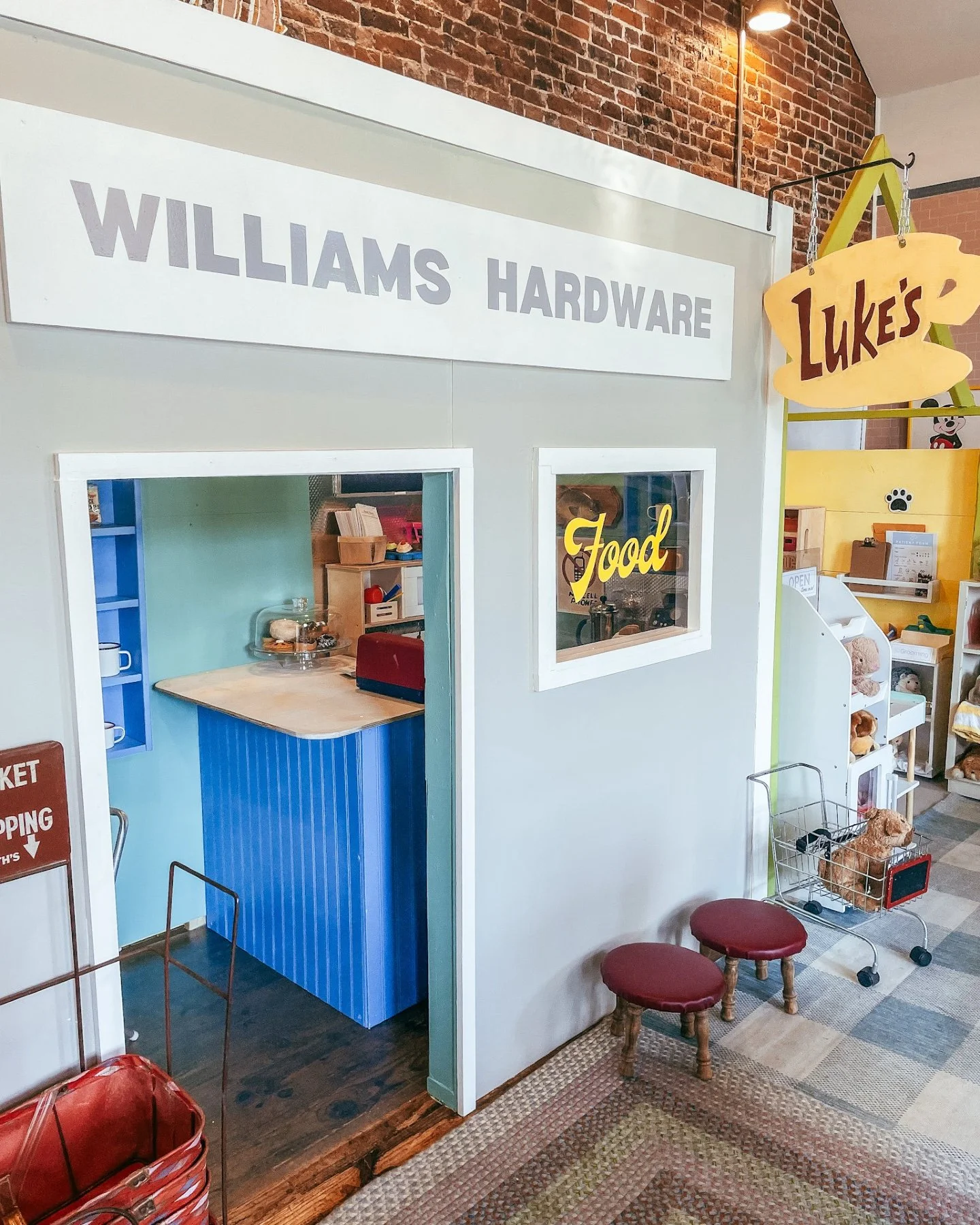 ☕✨ &ldquo;Coffee at Luke&rsquo;s?&rdquo; Always. 😉

Our little Gilmore Girls corner at Gathered Play + Create is giving all the Stars Hollow charm &mdash; the perfect spot for kiddos to play, imagine, and maybe even serve you a cup of pretend coffee