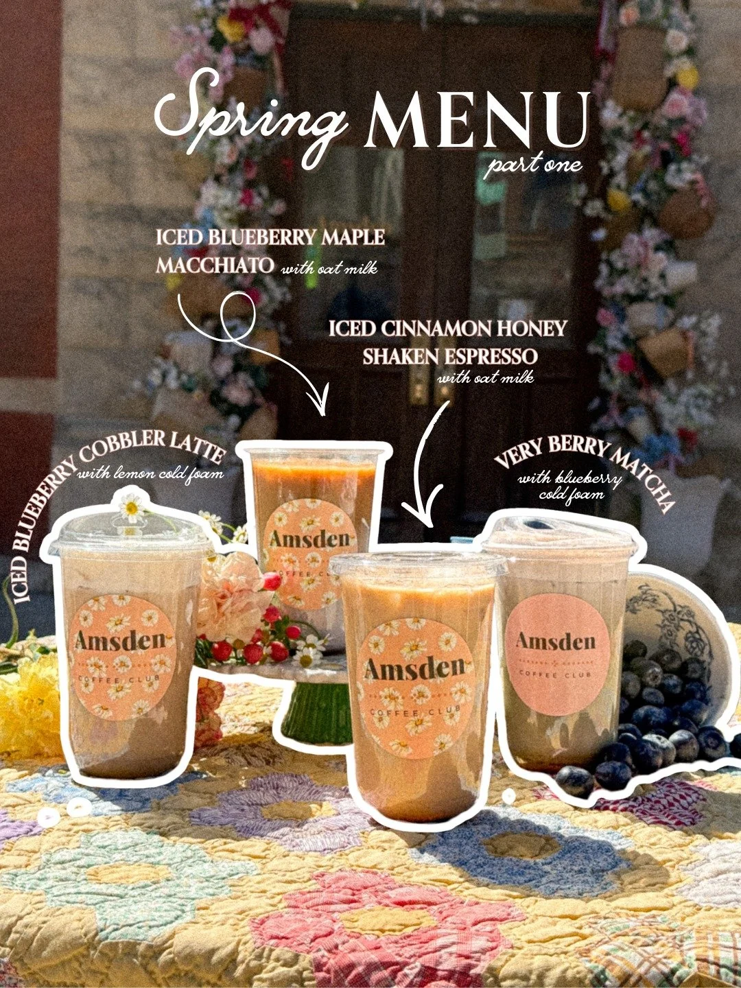 If you&rsquo;re into blueberry, honey, or anything a little sweet + cozy&hellip; you&rsquo;re about to find your new go-to with our NEW Spring Menu

which one are you trying first? 👀💛

#theamsden #coffeeshop #versaillesky #travelky #visitlex